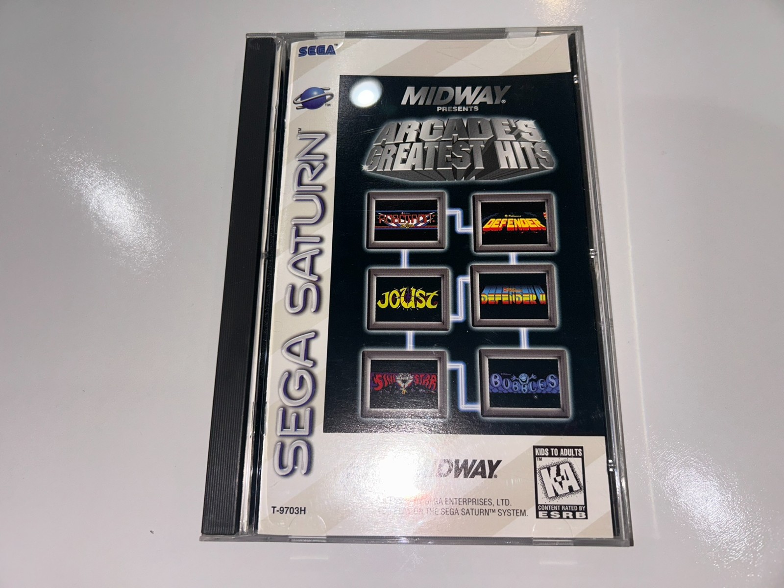 Midway Presents: Arcade’s Greatest Hits (Sega Saturn) CIB Complete w/Reg MINTY!