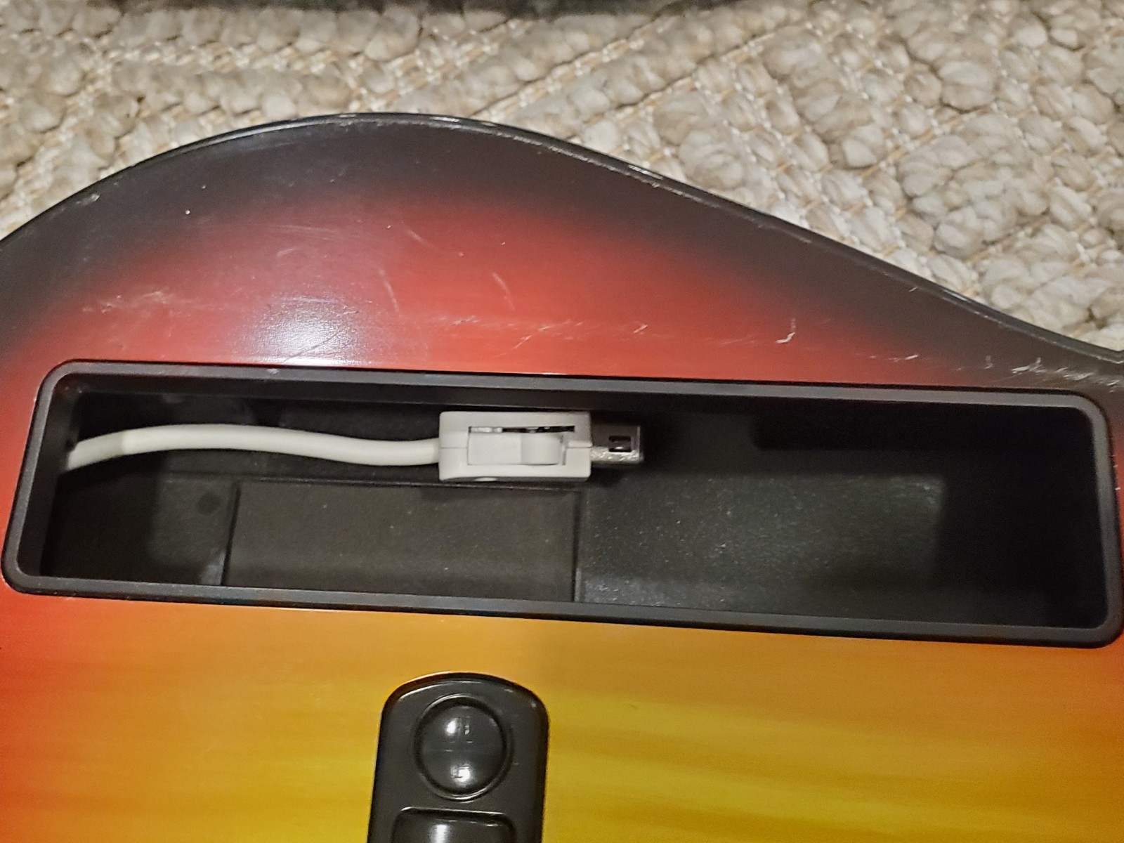 Nintendo Wii Guitar Hero Sunburst Guitar RedOctane 95455.805 *UNTESTED AS-IS