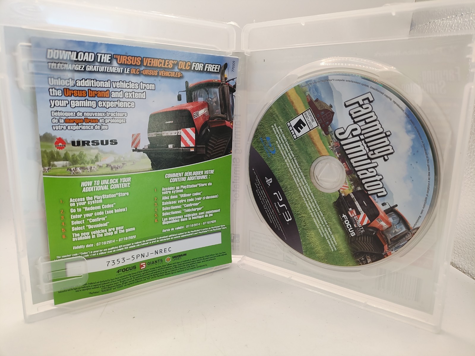 PS3 Sony PlayStation 3 – Farming Simulator 15 (2015) & Simulator With Manuals