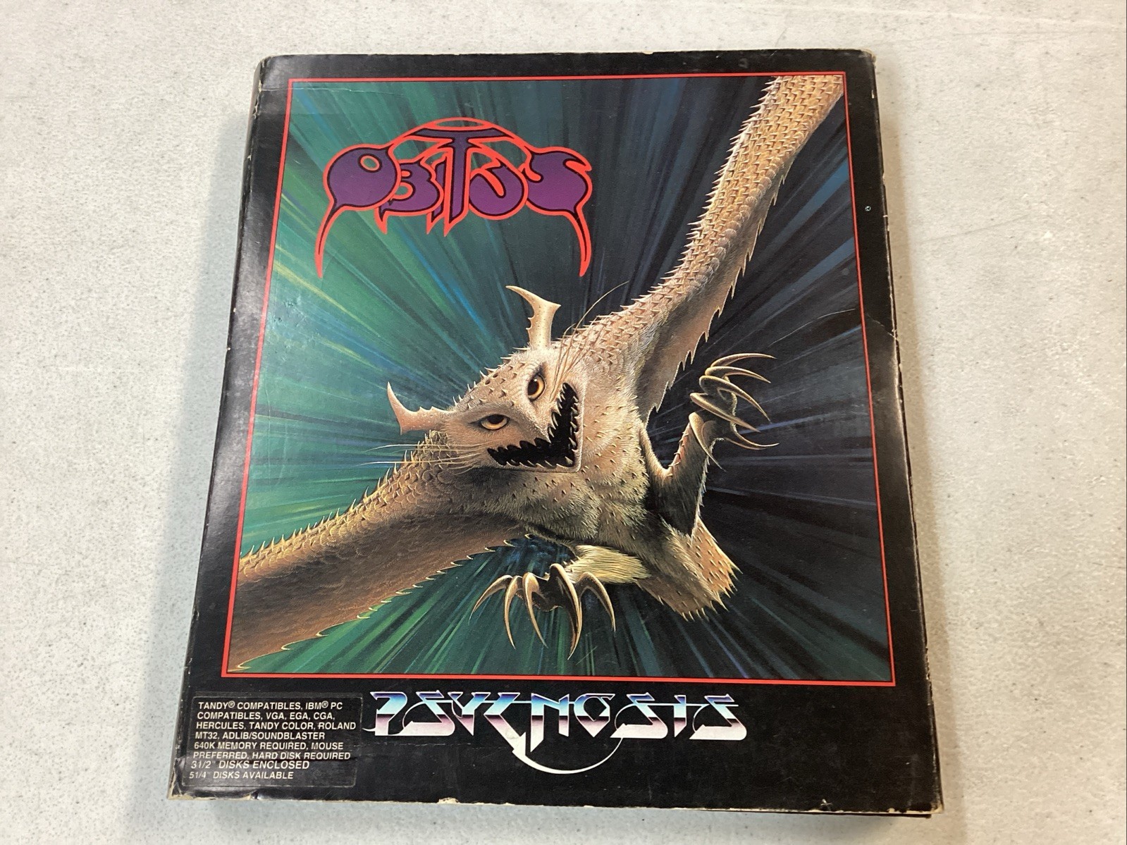 Obitus Commodore Amiga Psygnosis 3.5″ Disks PC Games Big Box