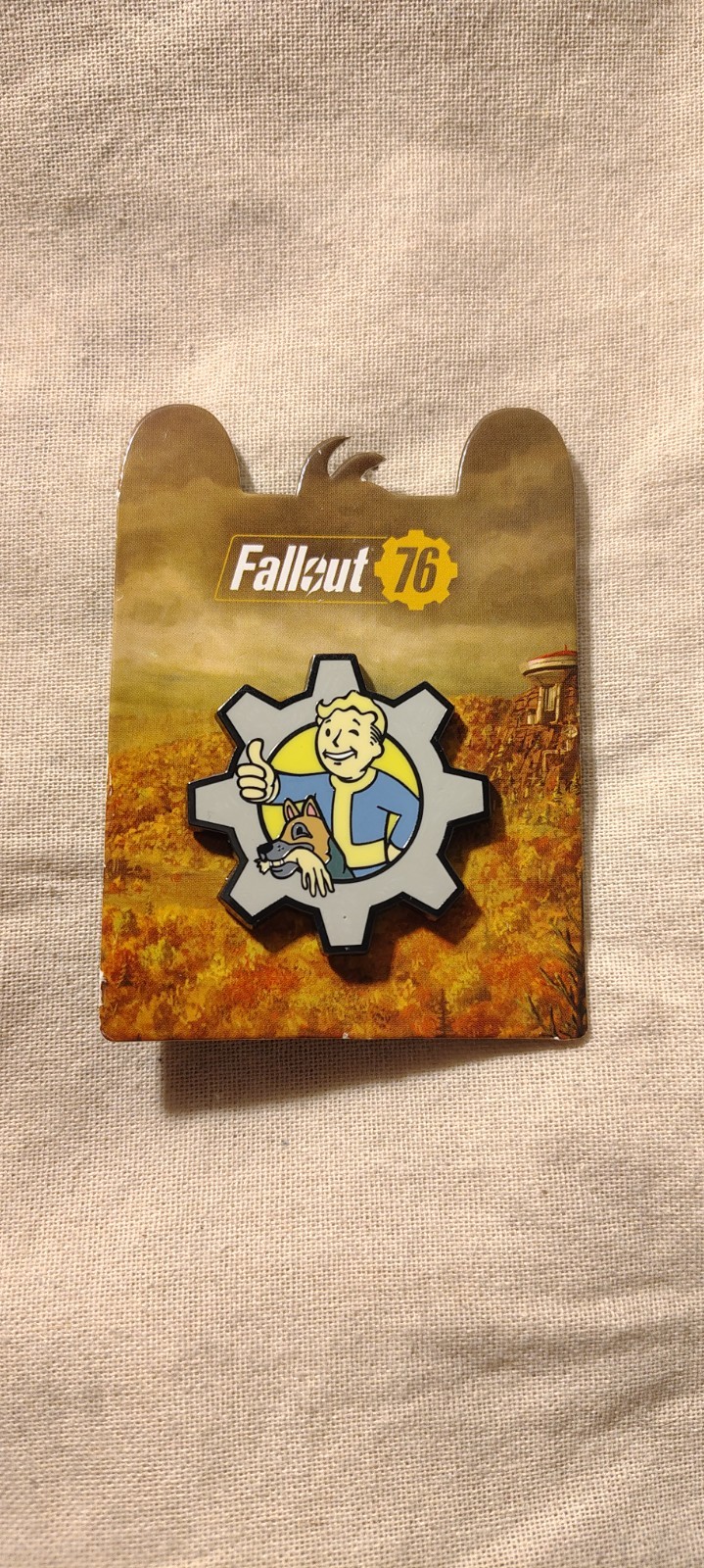Pinny Arcade PAX Aus 2024 Fallout 76 Vault Boy Cog Pin Bethesda 3 4 Dogmeat