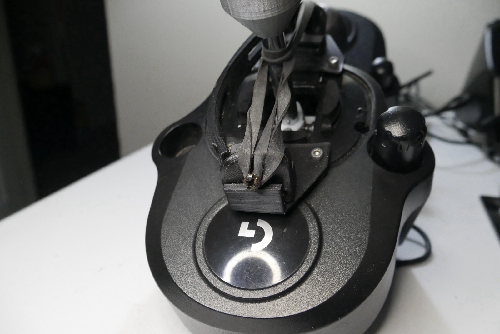 HEAVILY MODDED Logitech G29 Wheel Pedals w/ 2 Gear Shifters PS5 PS4 PC Tested