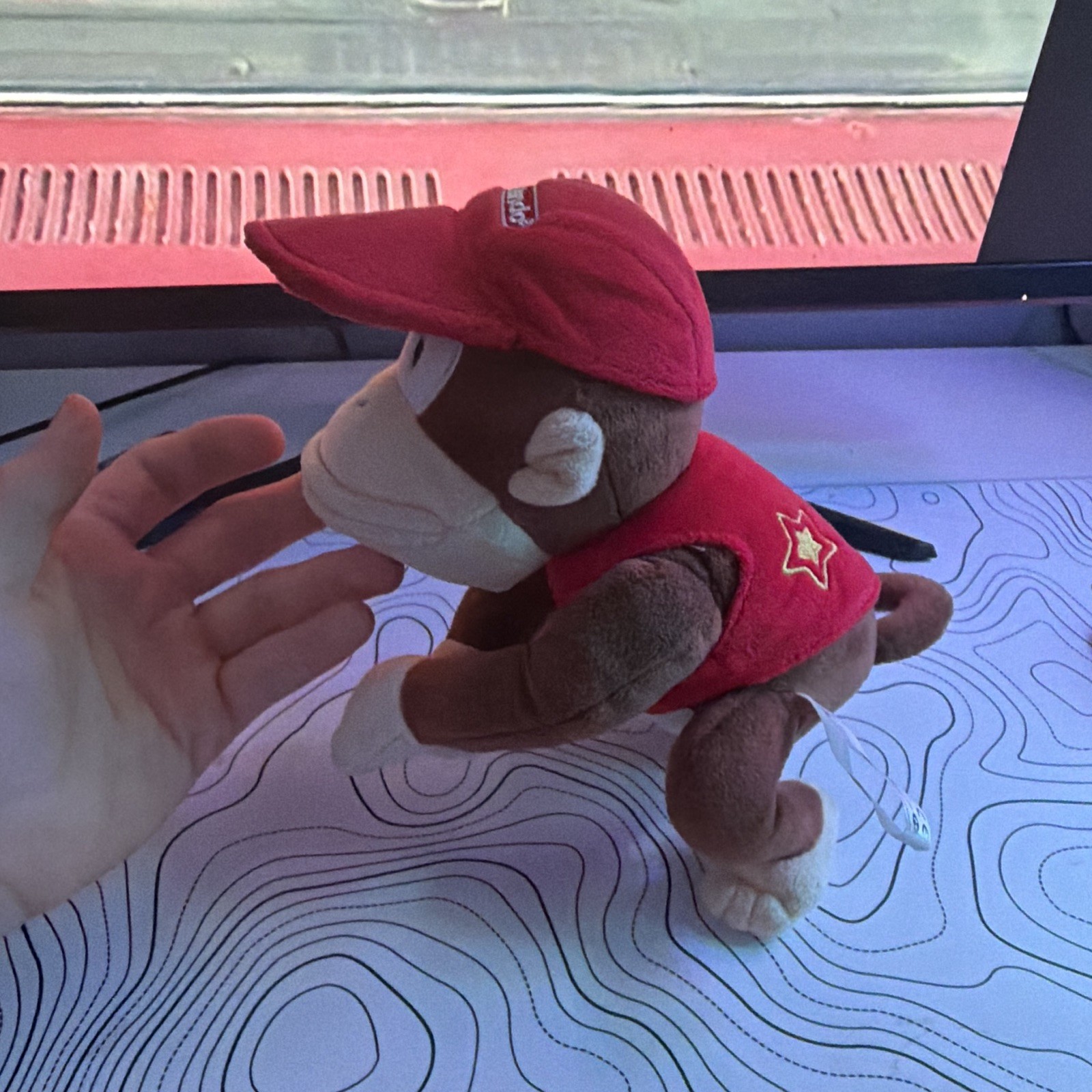 Nintendo Donkey Kong & Diddy Kong Plush Doll – Red Hat, DK Logo Red Tie