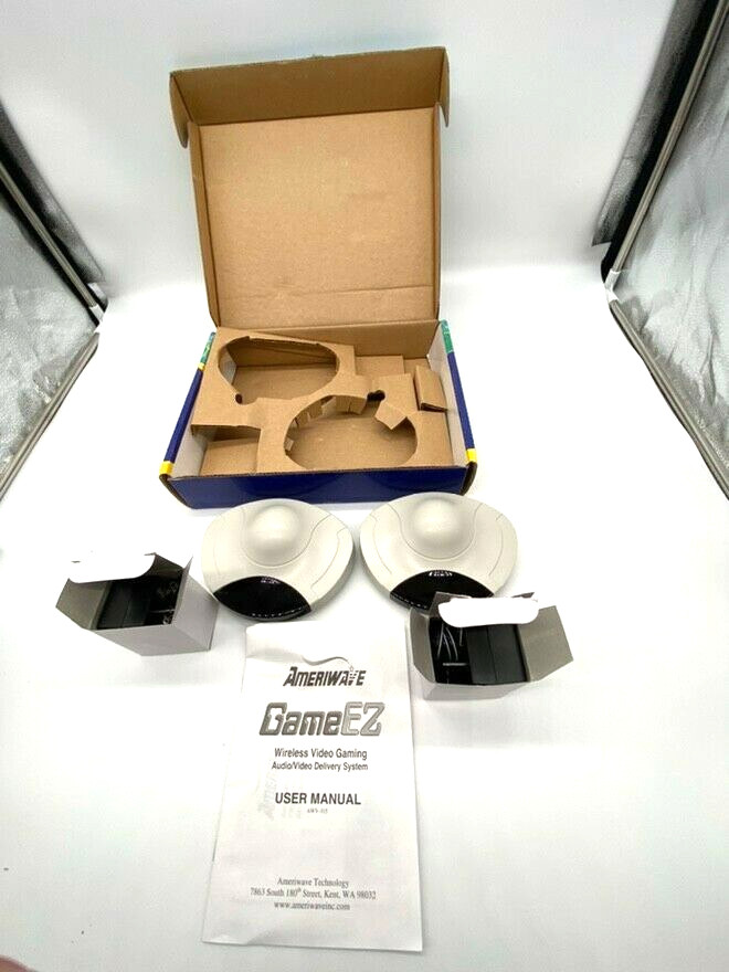 Ameriwave Game EZ Wireless Connection To TV. Audio/Video Signal Link Plug N Play