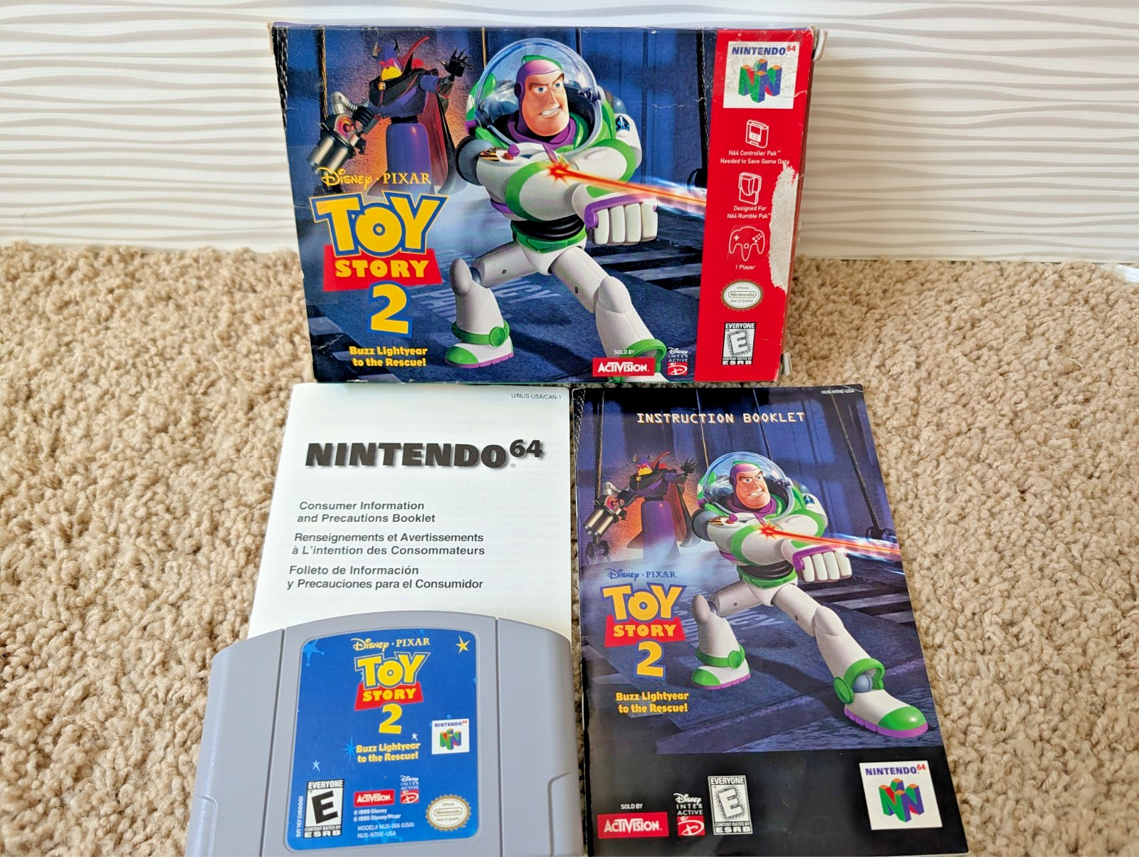 Toy Story 2: Buzz Lightyear to the Rescue (Nintendo 64, 1999) N64 CIB Tested!