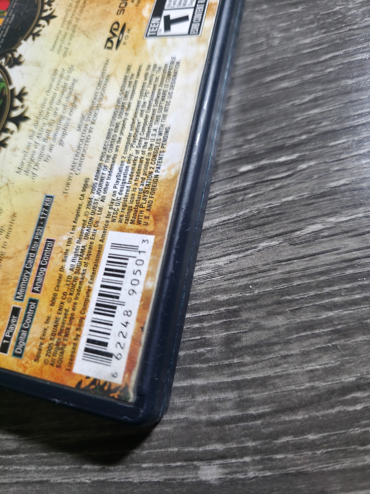 Dragon Quest VIII: Journey of the Cursed King (PlayStation 2) PS2 (Ring Crack)