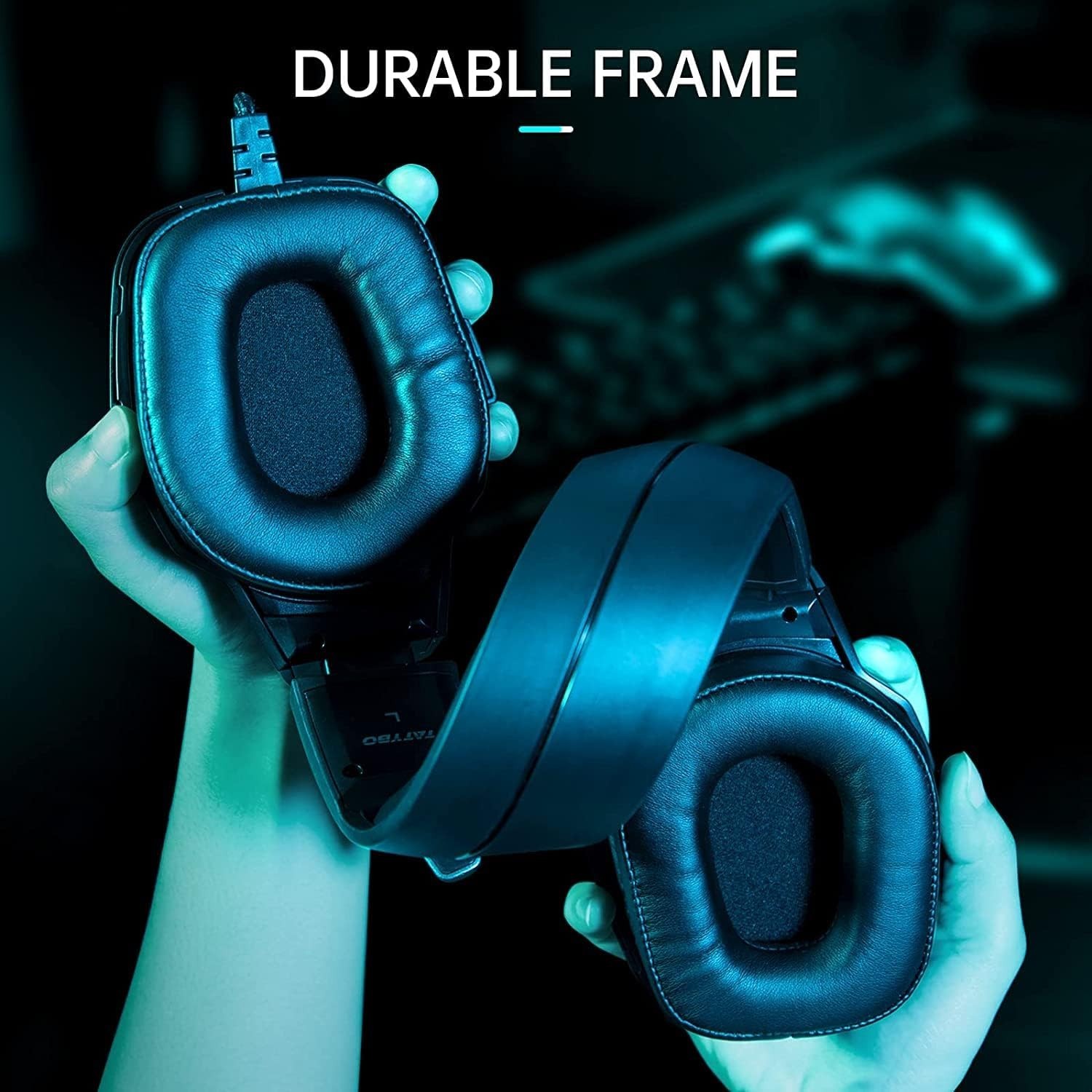 XW2 USB Gaming Headset for PC, 7.1 Surround Sound Gaming Headphones with Noise C