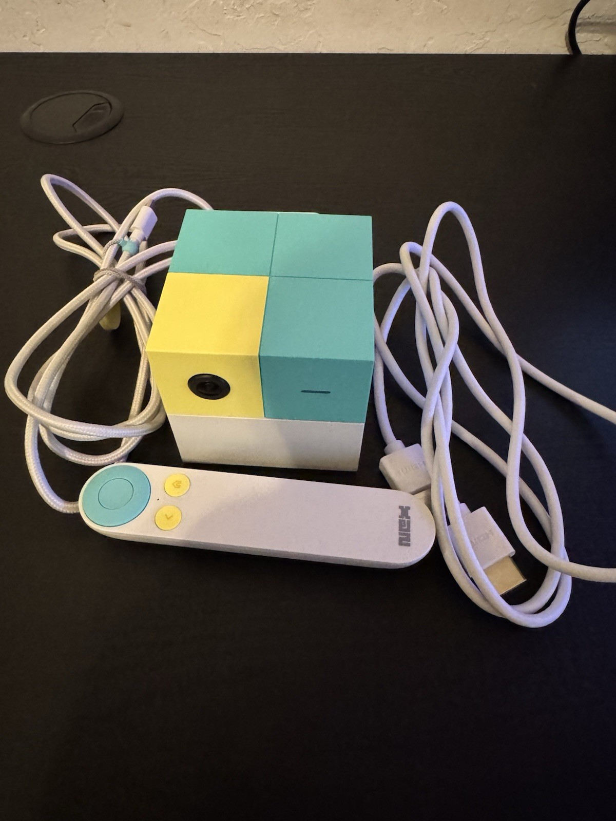 Nex Playground Home Console HDMI USB-C w/ Controller & Cables Blue/Yellow/White