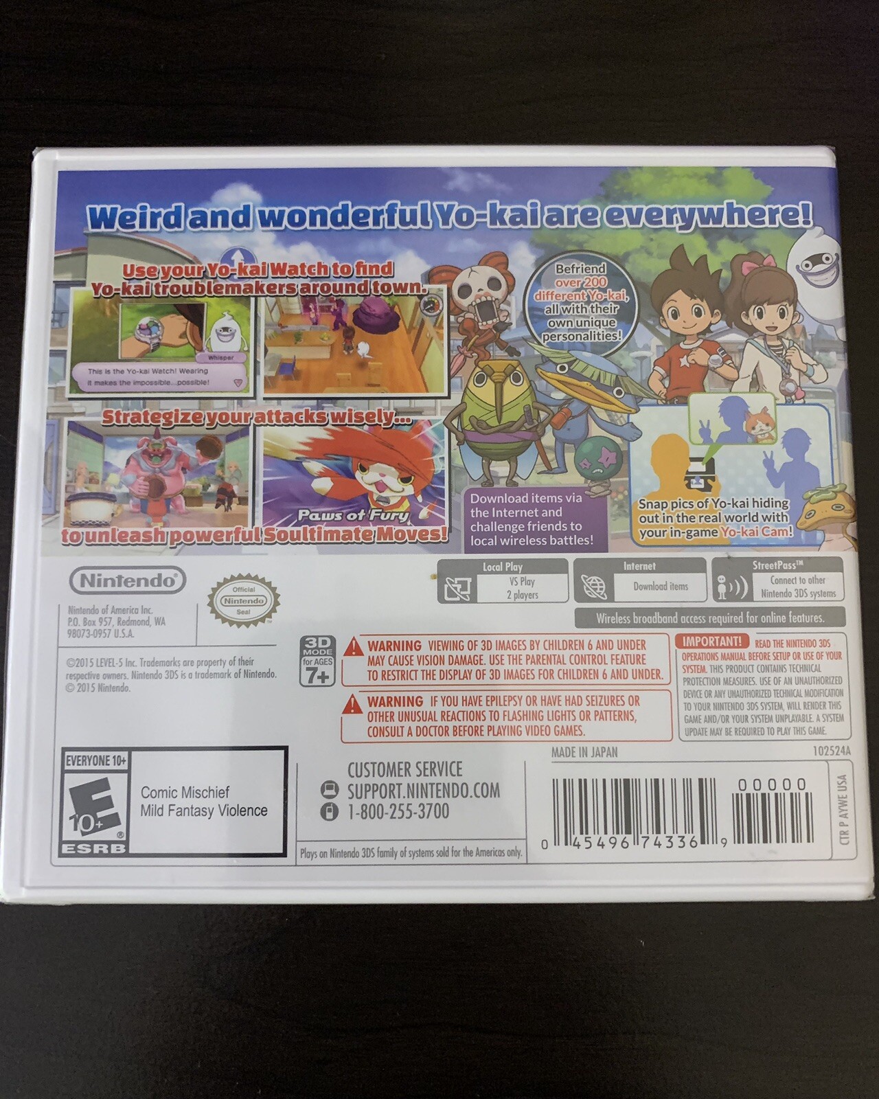 Yo-kai Watch 1, 2, 3 Games (Nintendo 3DS)
