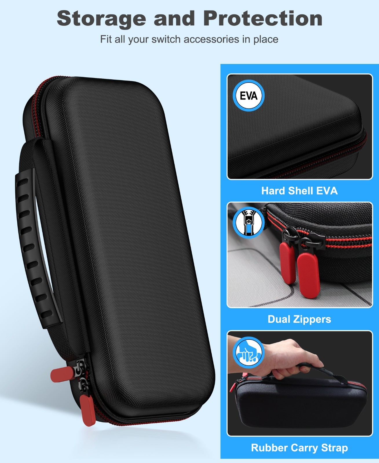 Carrying Case FOR Nintendo Switch 2&New Switch OLED Model (2021) Hard Travel Bag
