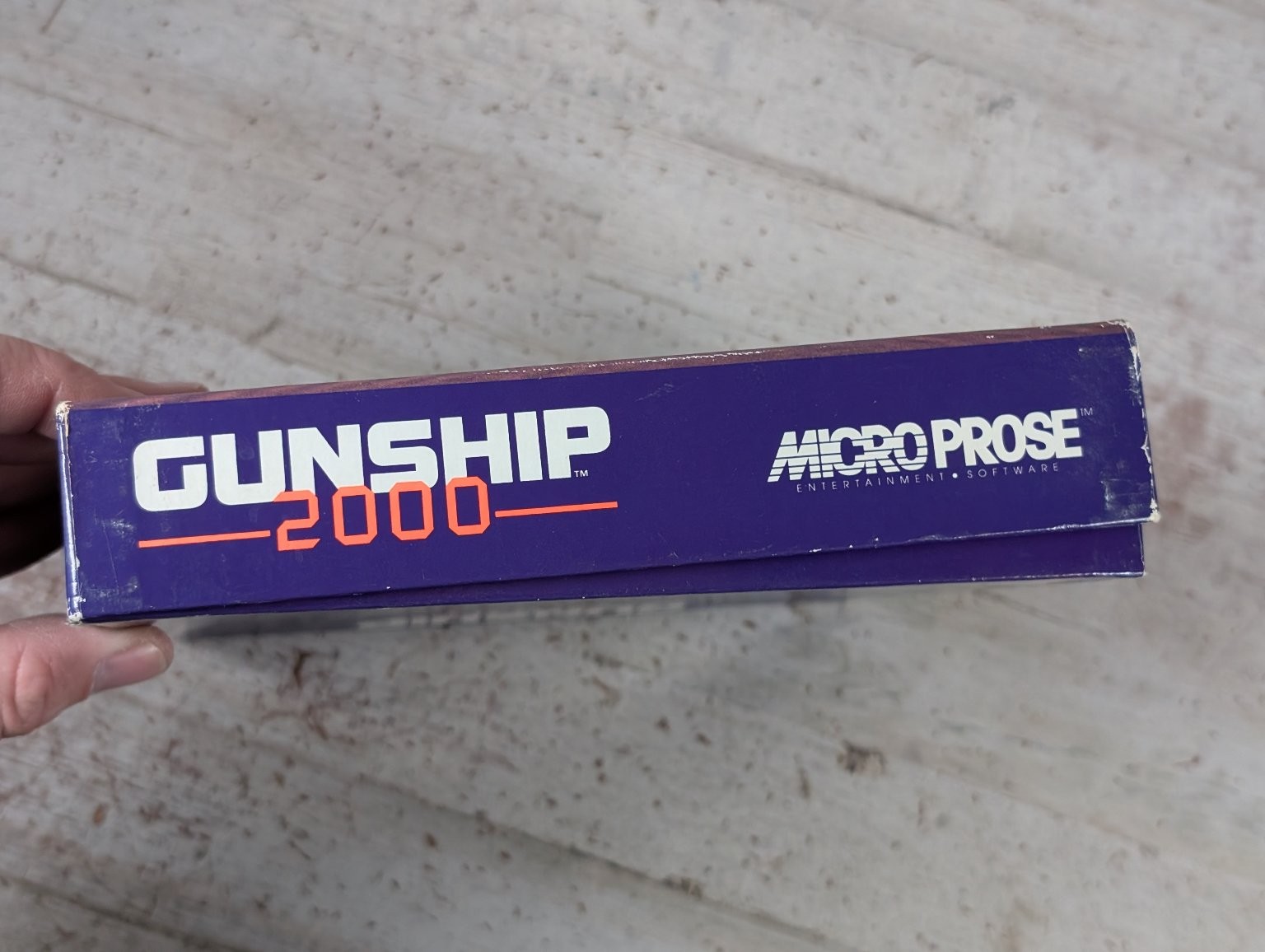Gunship 2000 IBM PC Video Game Combat Simulation Helicopter Big Box 5″ Floppy
