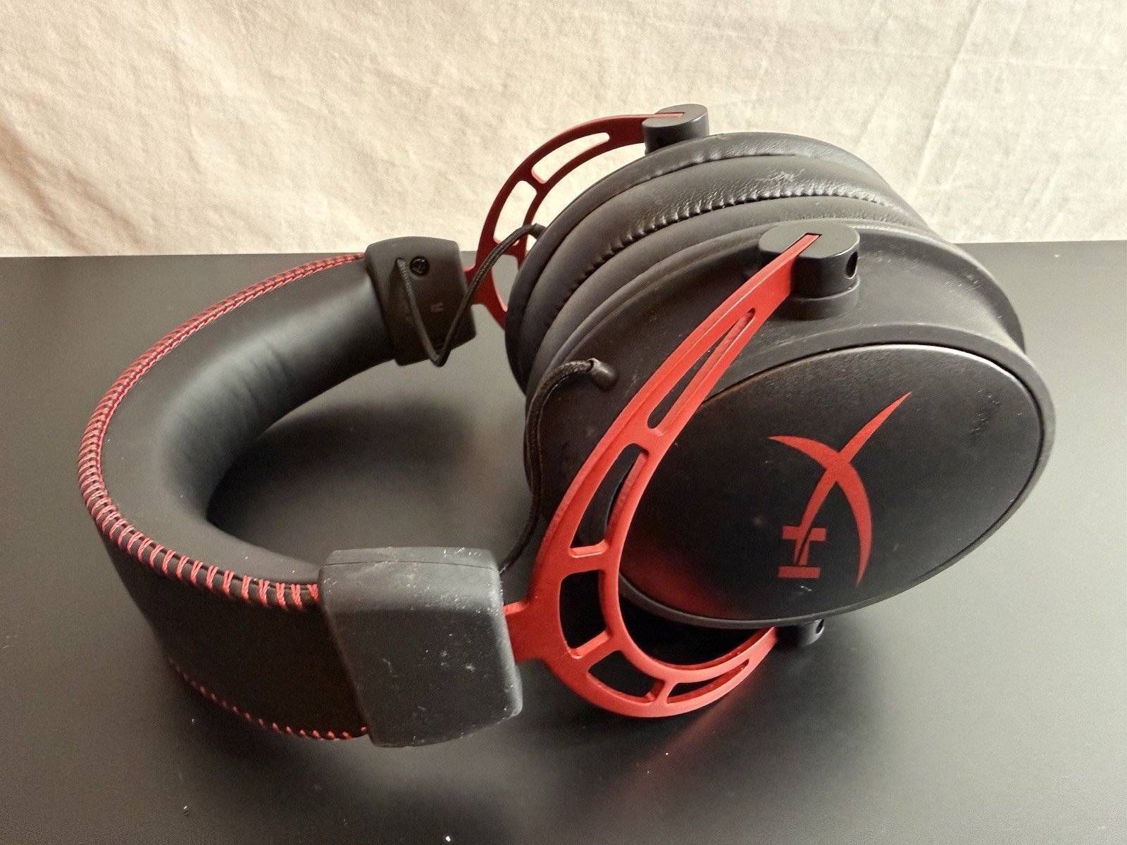 HyperX Cloud Alpha Black Red Headband Gaming Headset CA001 No Cords