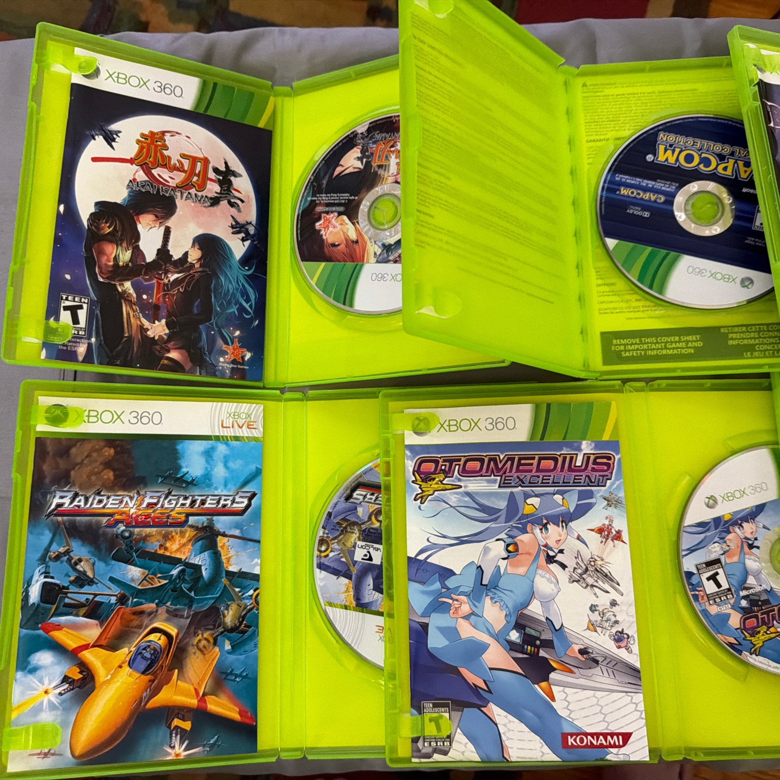 Xbox 360 Shmup Lot 6 Games Raiden Fighters Aces Deathsmiles Capcom Shoot’em up