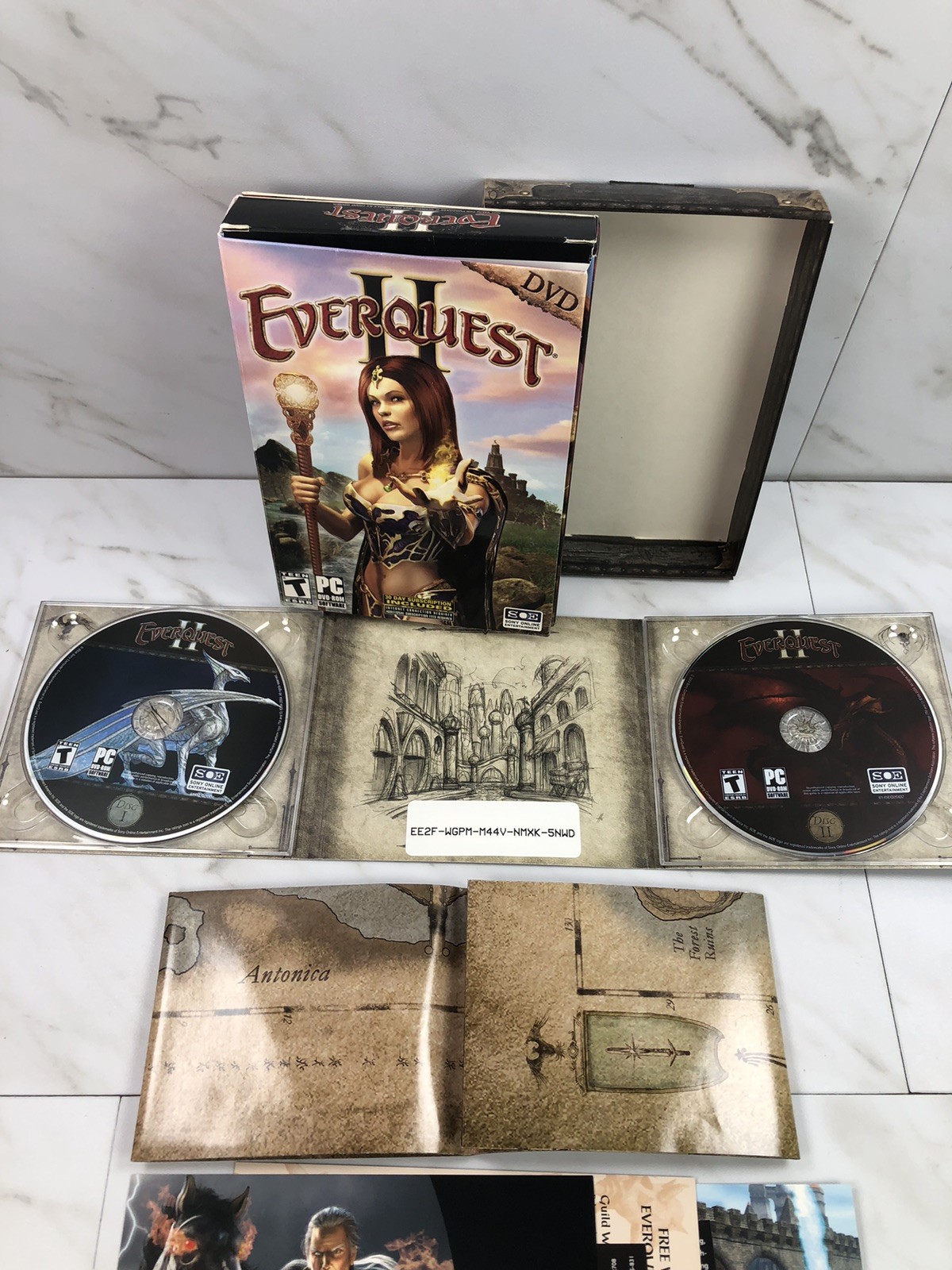 EverQuest II 2004 Sony PC ~ DVD-ROM & CD-ROM ~ Lot of 2