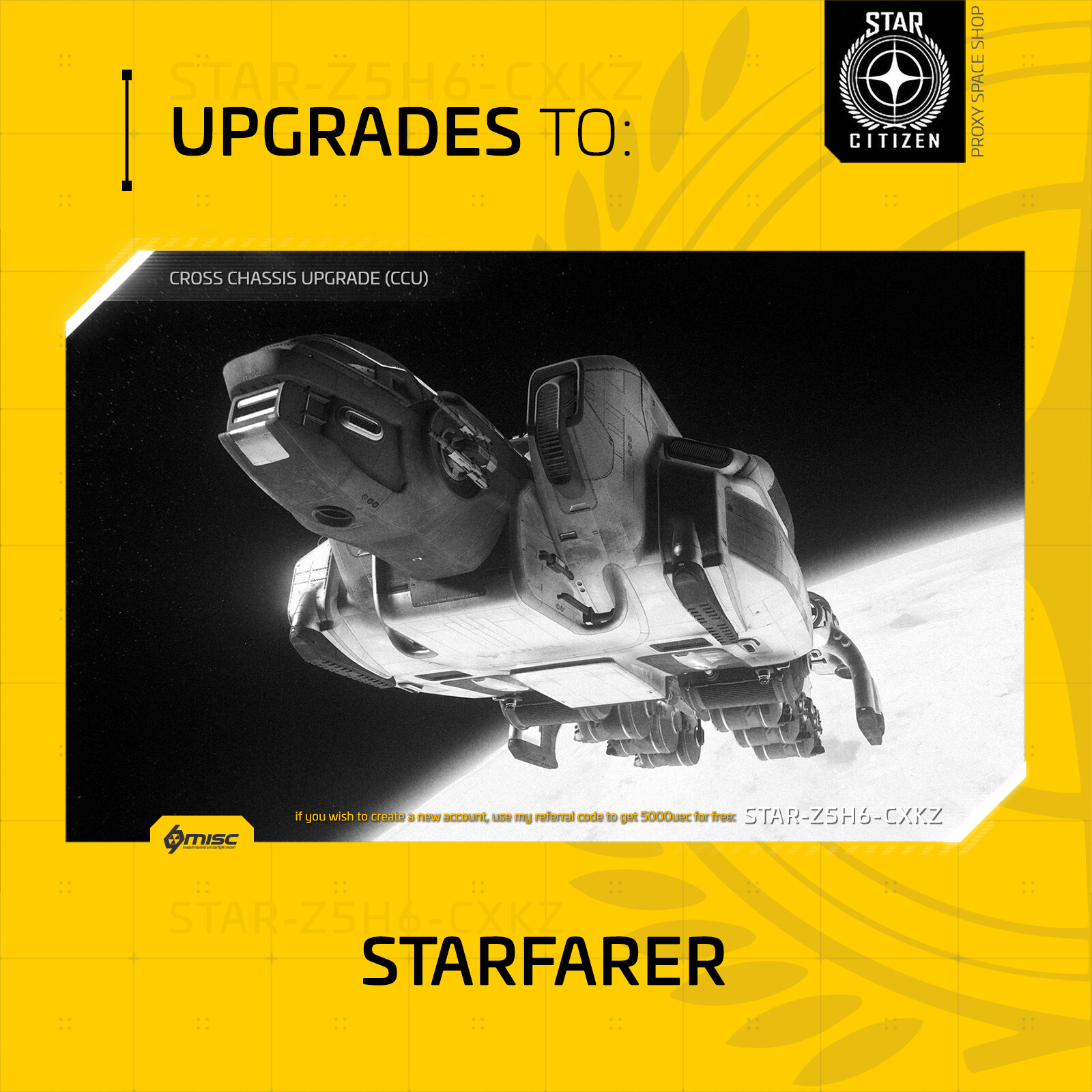 Star Citizen – MISC STARFARER – UPGRADE – (CCU)