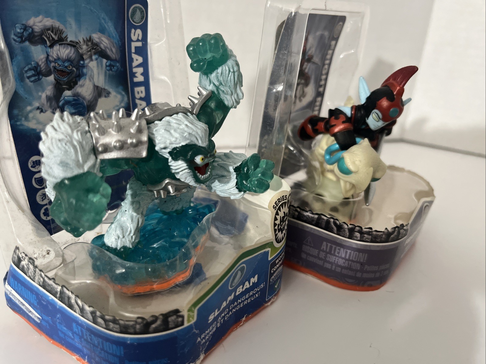 2 Skylanders giants Slam Bam & Fright Rider