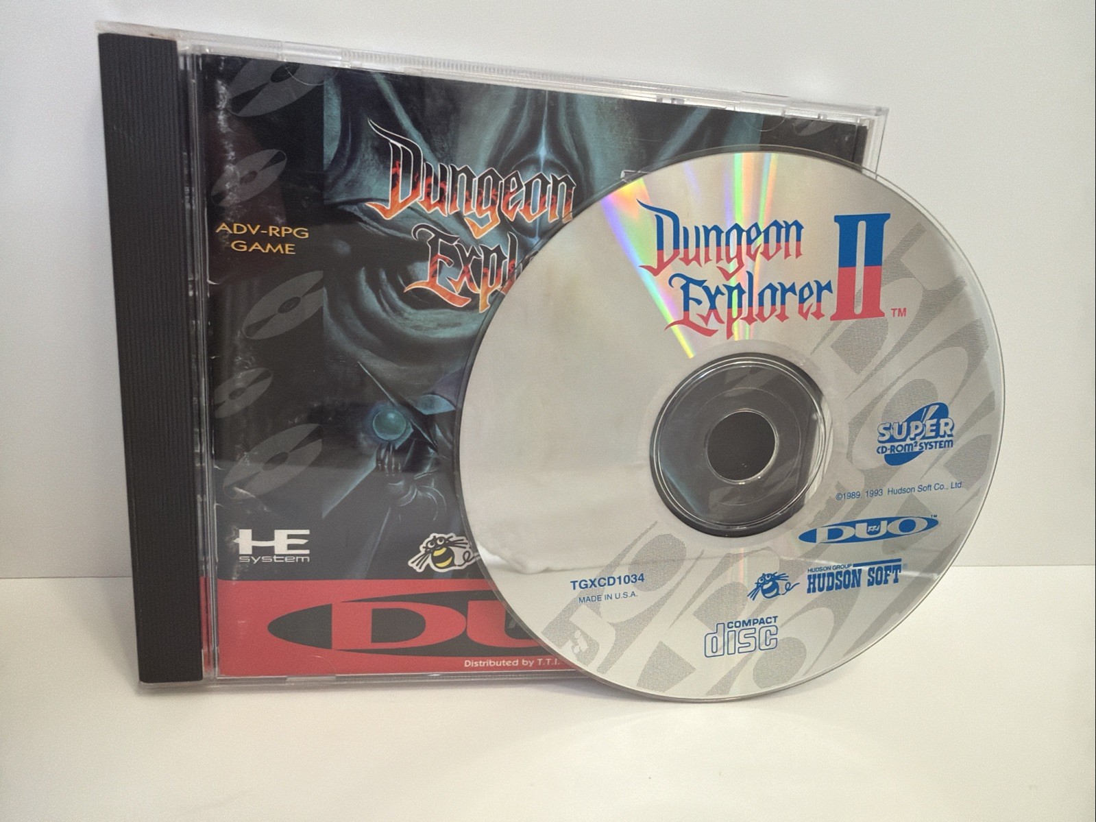 Dungeon Explorer II TurboGrafx Super CD Turbo Duo Tested Complete CIB