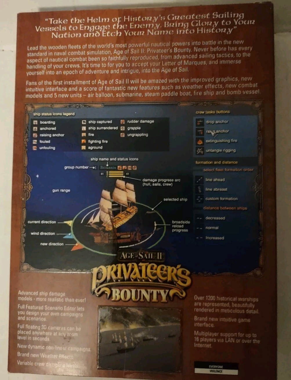 Global Star Software – Age of Sail II – Privateer’s Bounty SEALED Game,Fast Ship