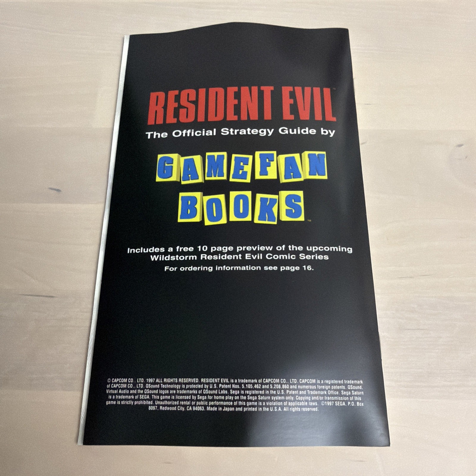 Resident Evil CIB Sega Saturn. Complete with game, manual, registration and case