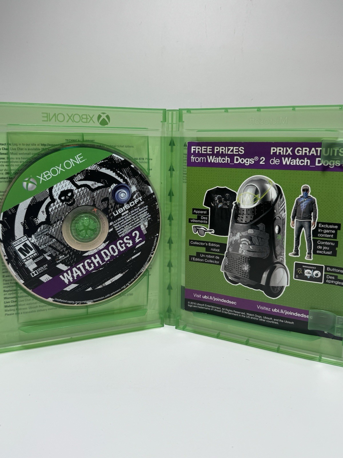 Watch Dogs 2 – Microsoft Xbox One – CIB Complete –