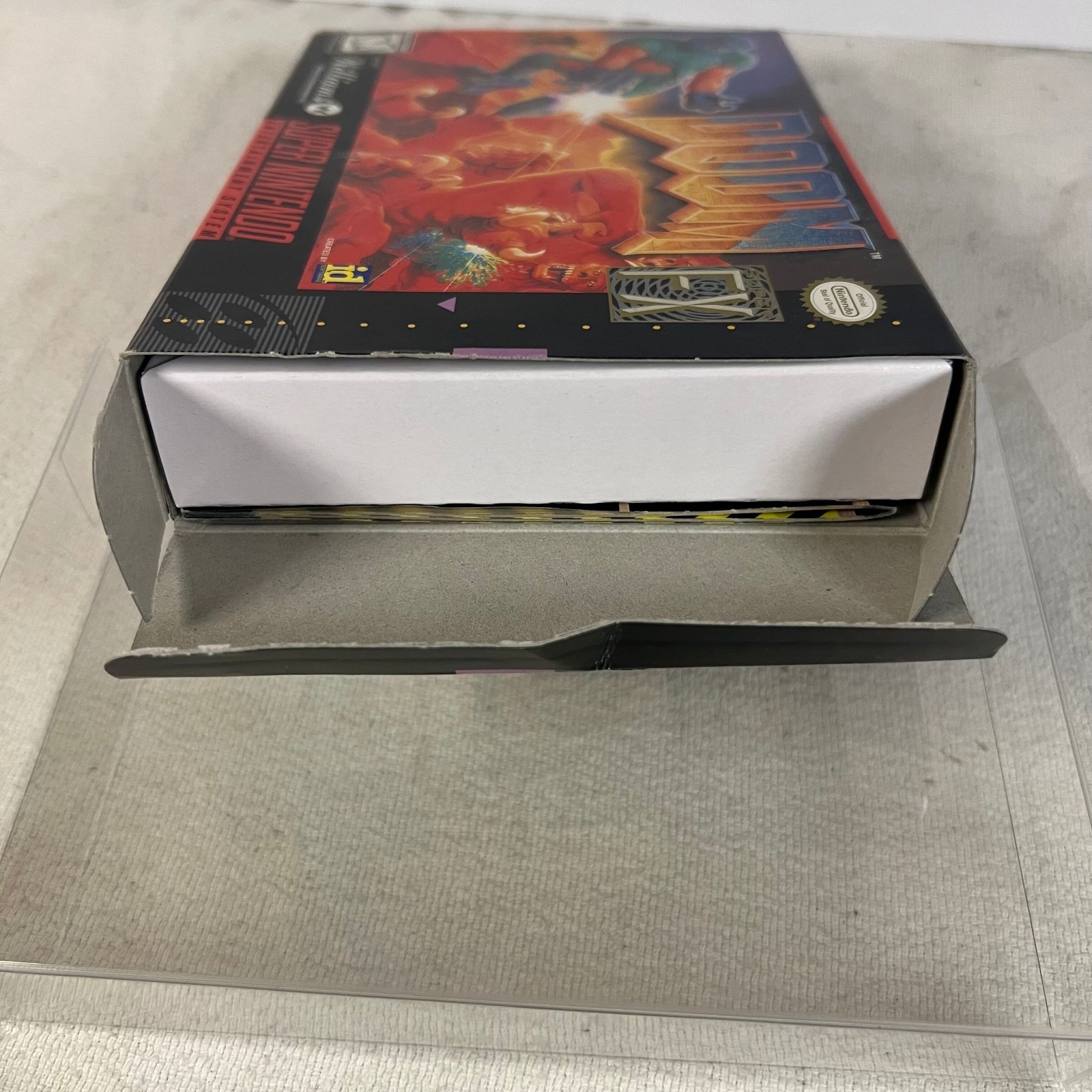 Doom Super Nintendo Entertainment System 1995 Complete CIB Manual Dust Cover