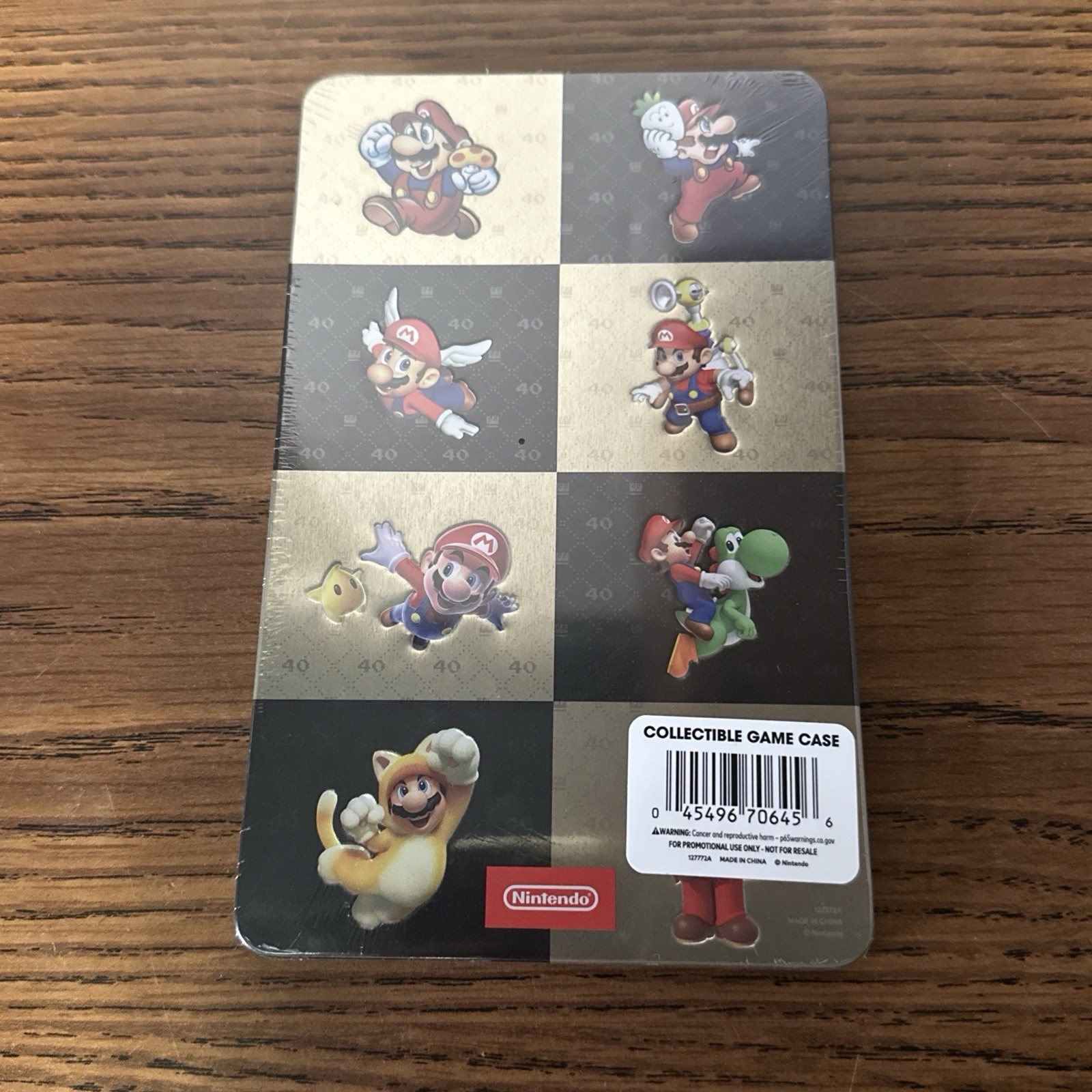 Nintendo Super Mario Bros. 40th Edition Metal Game Case for Switch. *Sealed* ✅