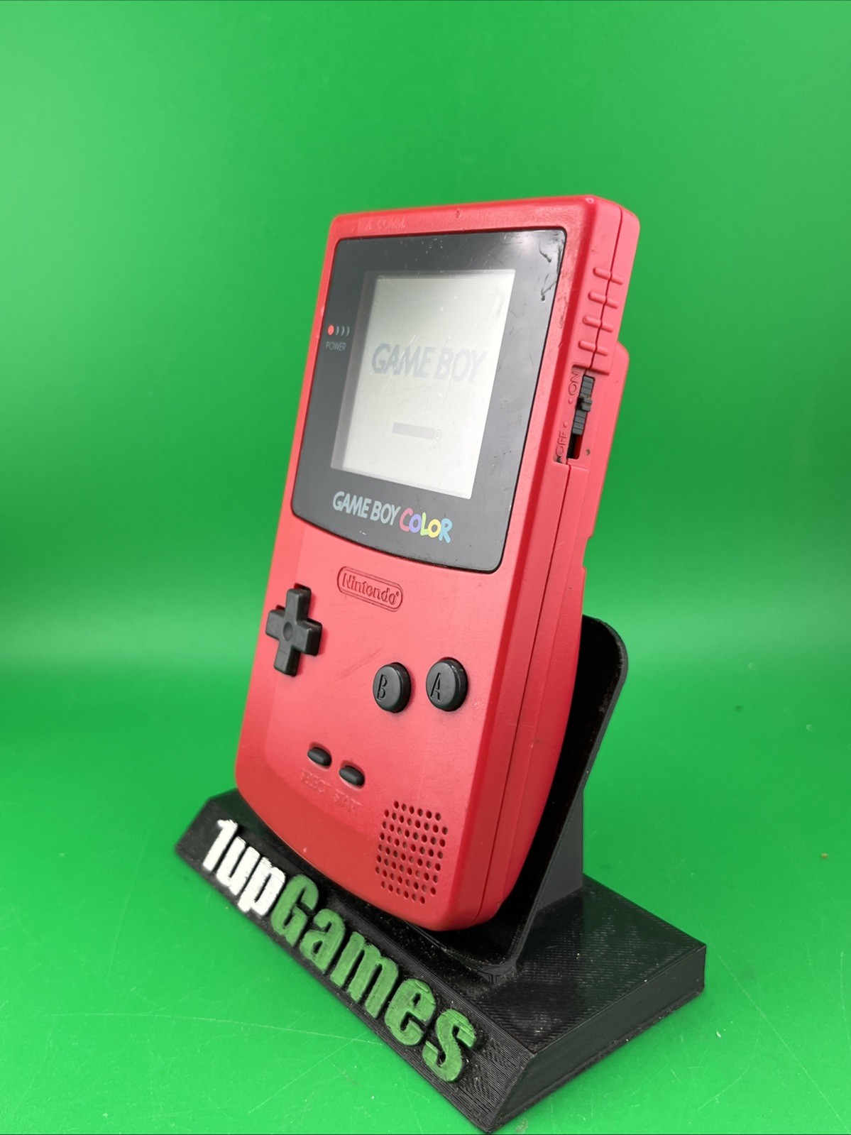 Nintendo GameBoy Color GBC Berry Red Handheld Console CGB-001 Tested (T37)