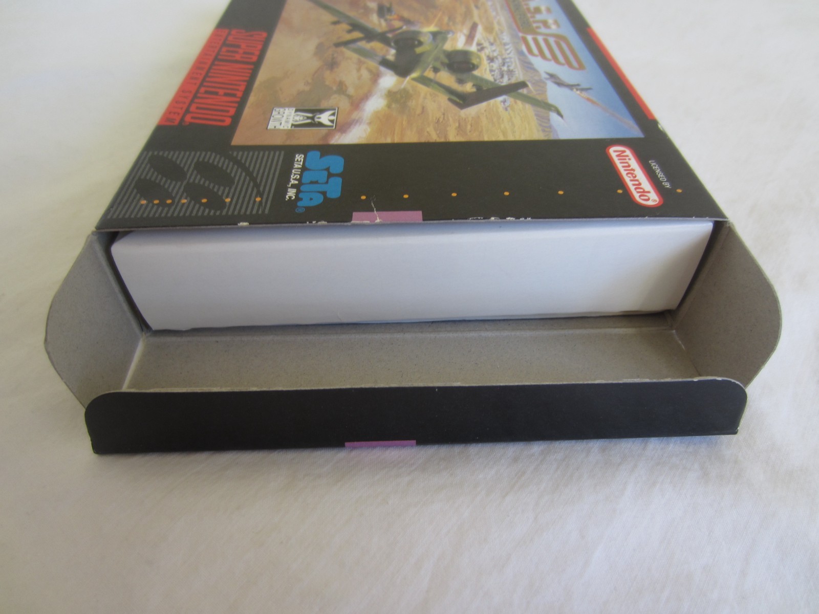 A.S.P. Air Strike Patrol (SNES) Super Nintendo CIB Complete Box 1995 SETA RARE