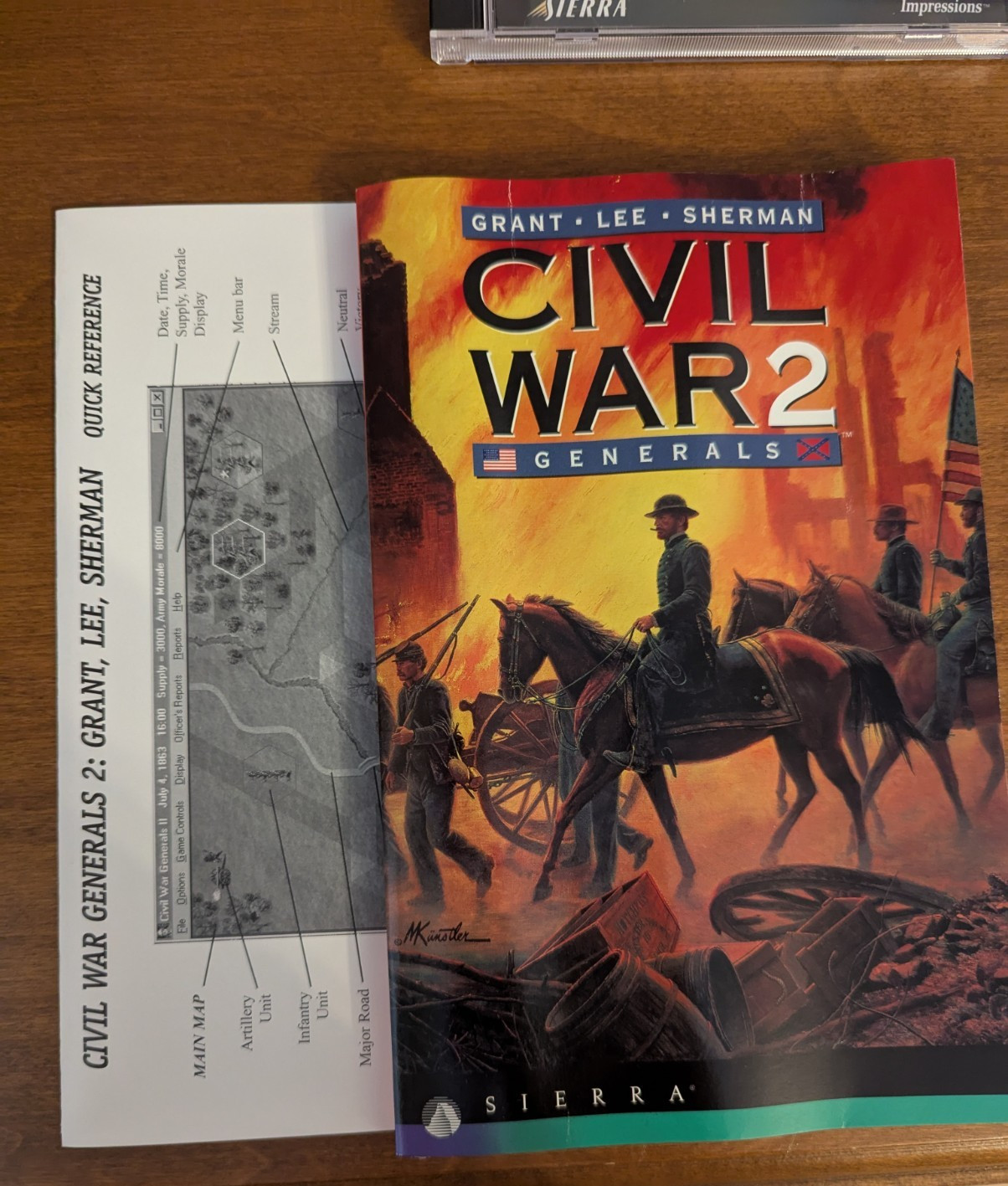 The Great Civil War: Civil War Strategy Series (1998, Sierra Big Box) – CIB