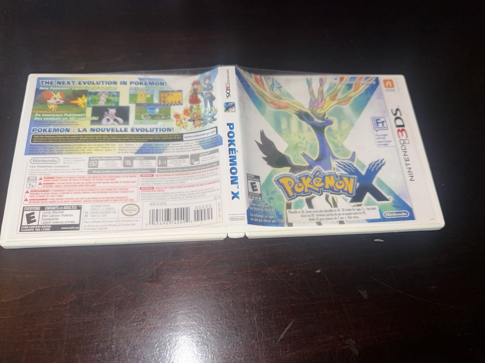Pokemon X (Nintendo 3DS, 2013) 100% CIB Complete w/ Cartridge,Manual, Inserts