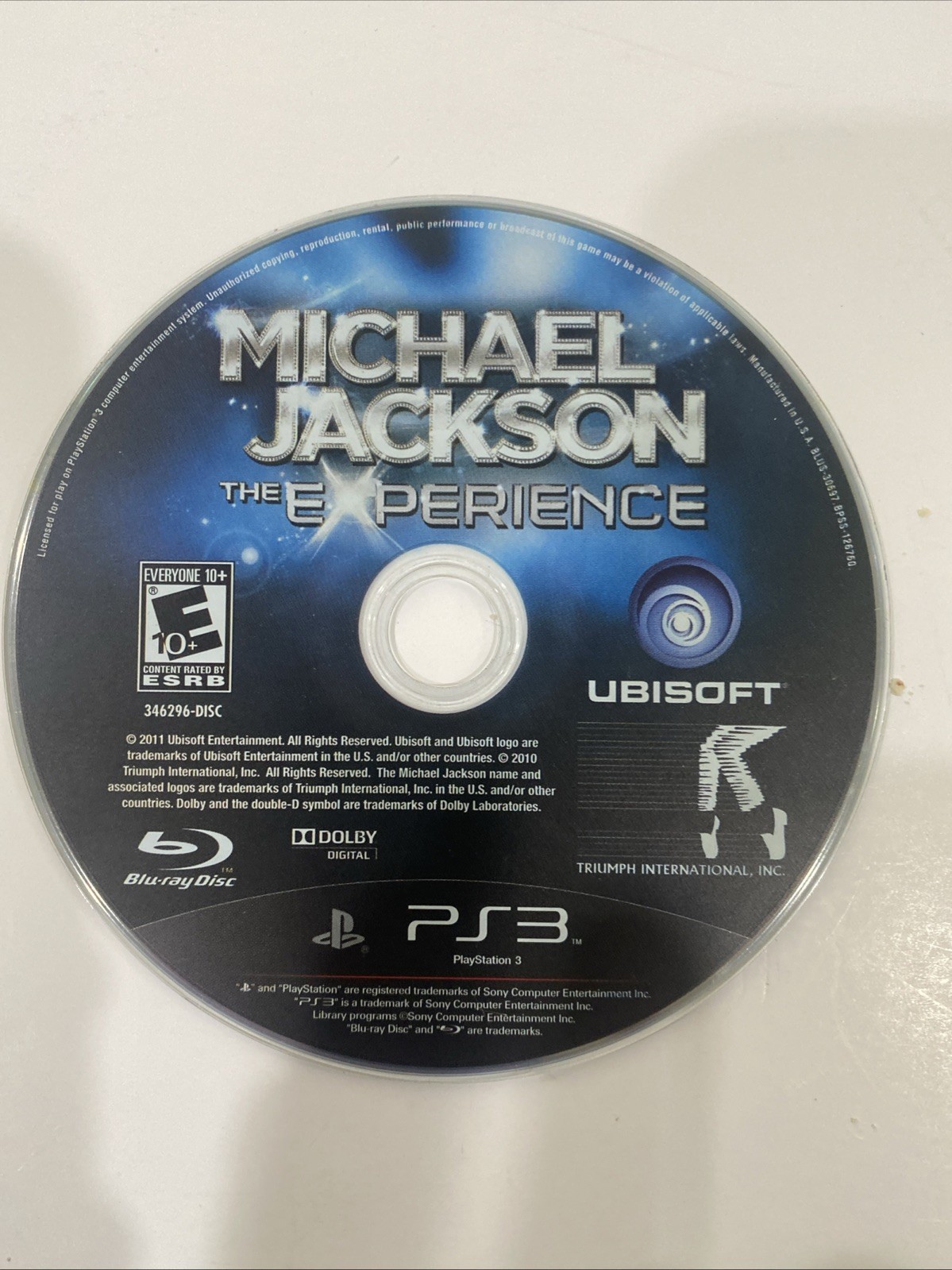 Michael Jackson: The Experience (Sony PlayStation 3, 2011) Disc Only