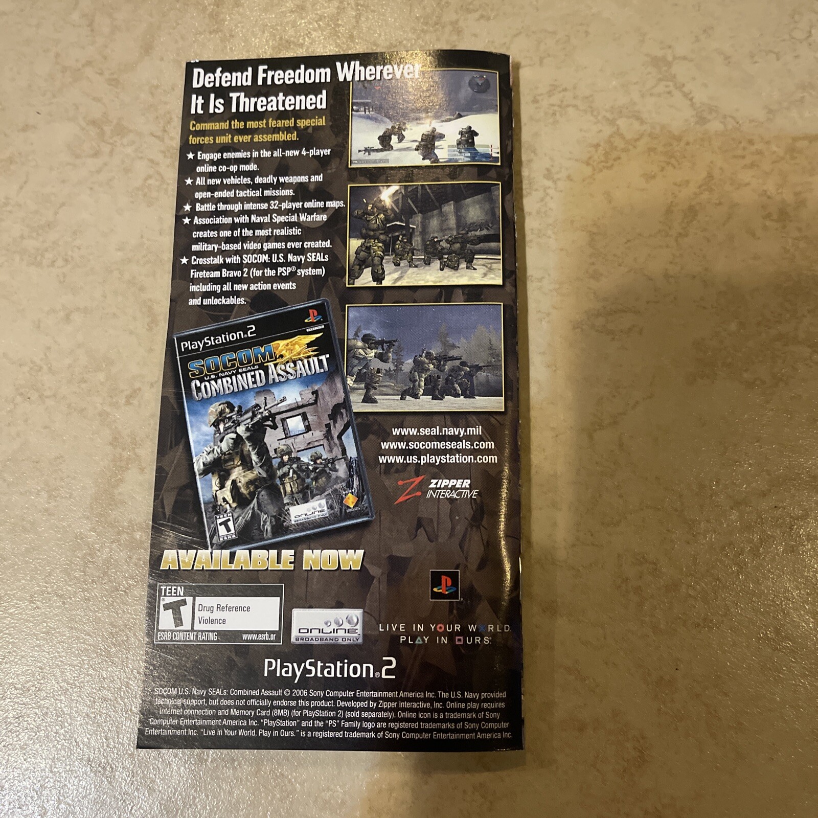 Socom Fireteam Bravo 2 GH (Sony PSP Playstation Portable) Complete CIB Tested!