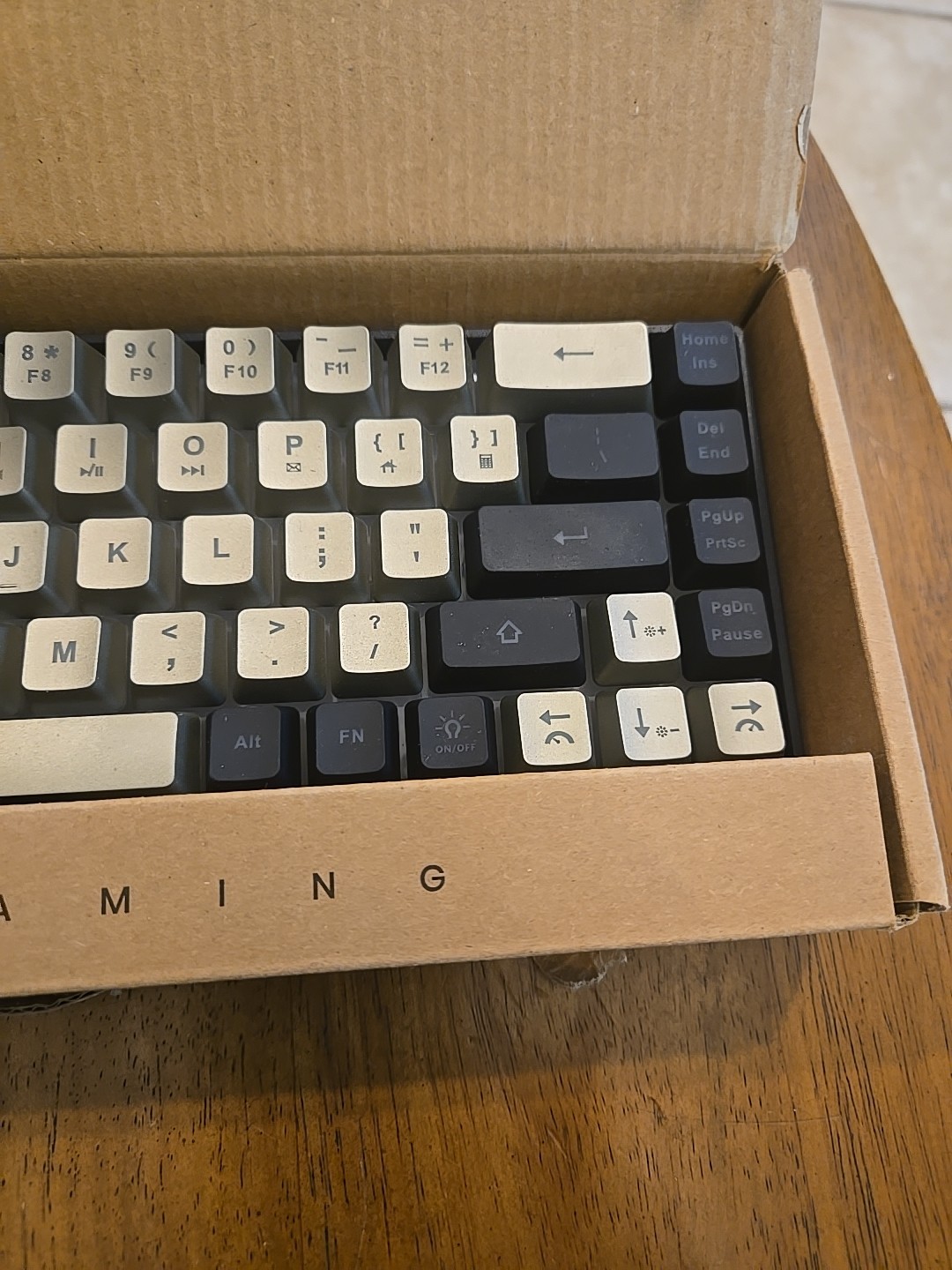 Geodmaer Black Grey 65% Wired Gaming Keyboard NIOB