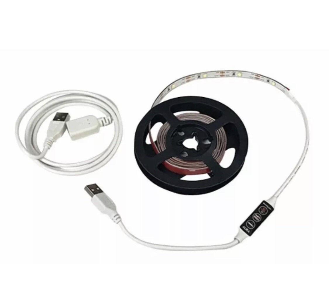 AURA Ambient Bias Lighting Television Gaming 6500K LED LIGHTS USB Controller TV