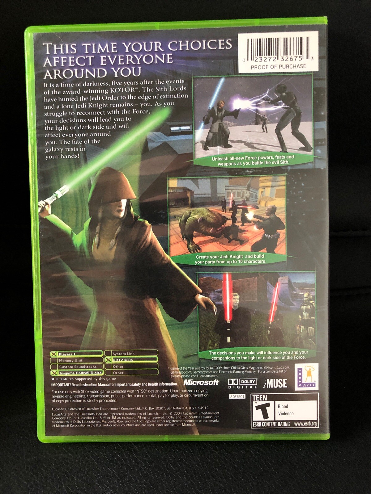 XBOX / 360 ONE ✔ STAR WARS KOTOR 1 & II 2 KNIGHTS OF THE OLD REPUBLIC SHIPS FAST