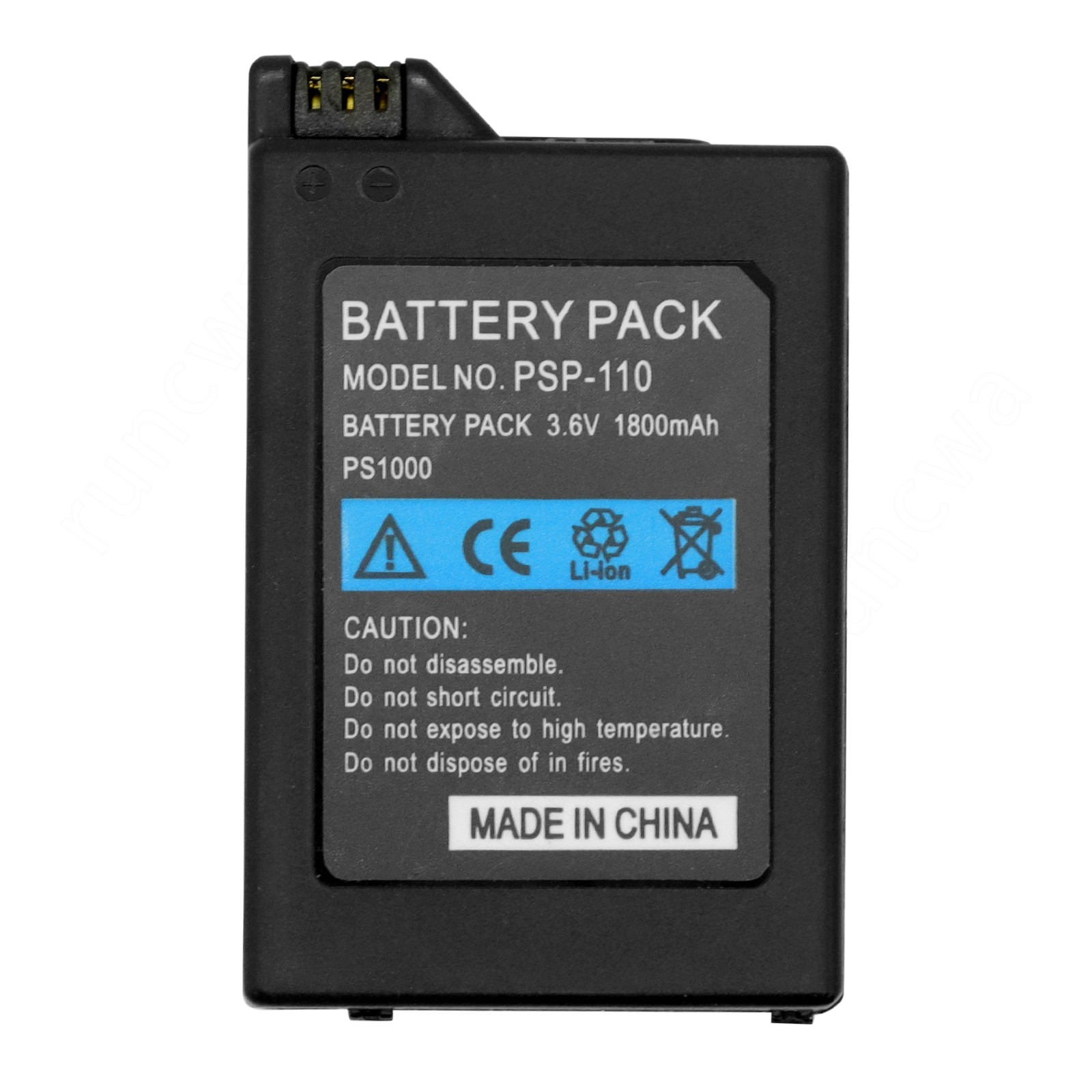 Rechargeable Battery for Sony PSP-110 PSP-1001 PSP 1000 3.6V 1800mAh New