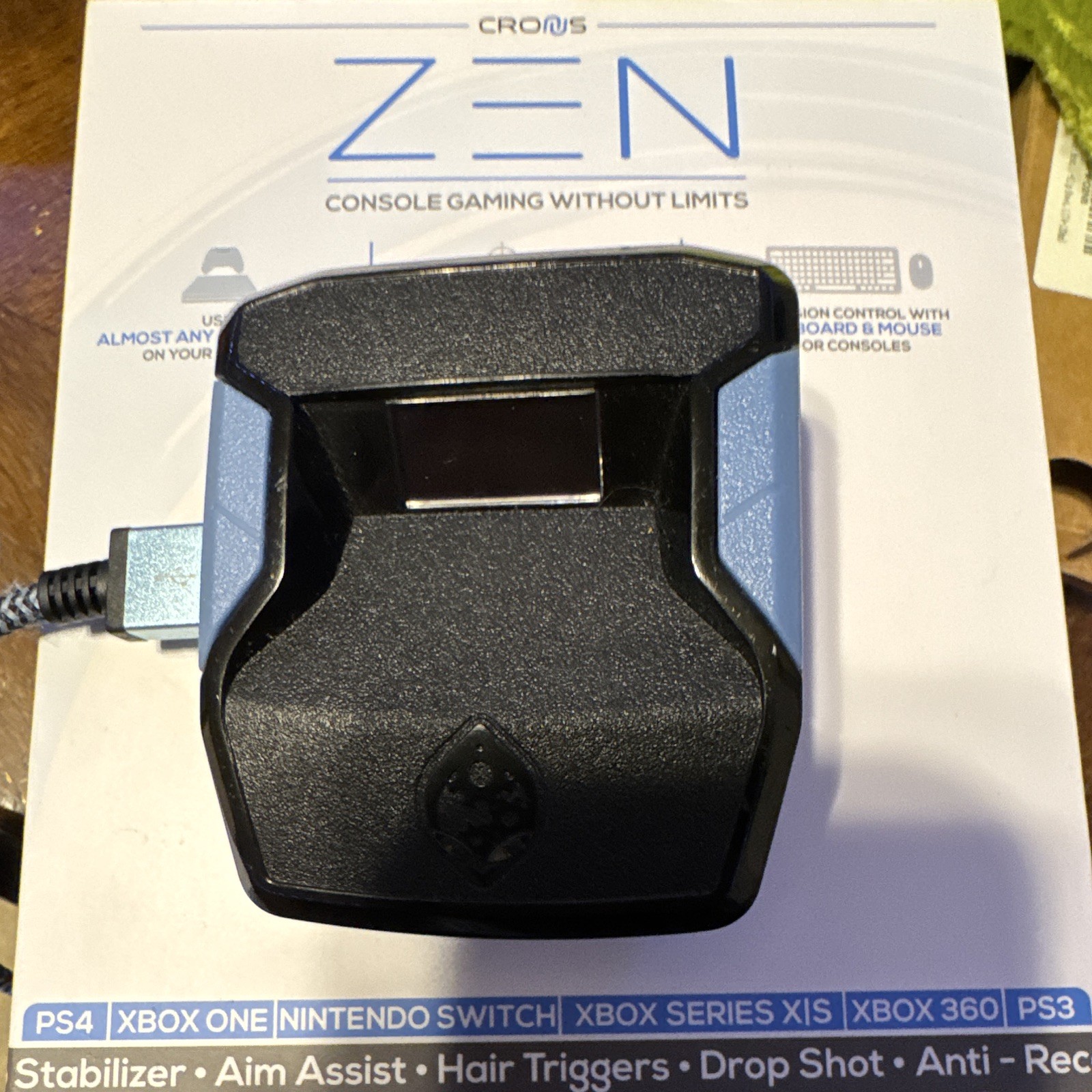 Cronus Zen Controller Adapter Black Wired USB for PS4 Xbox One Switch Aim Assist