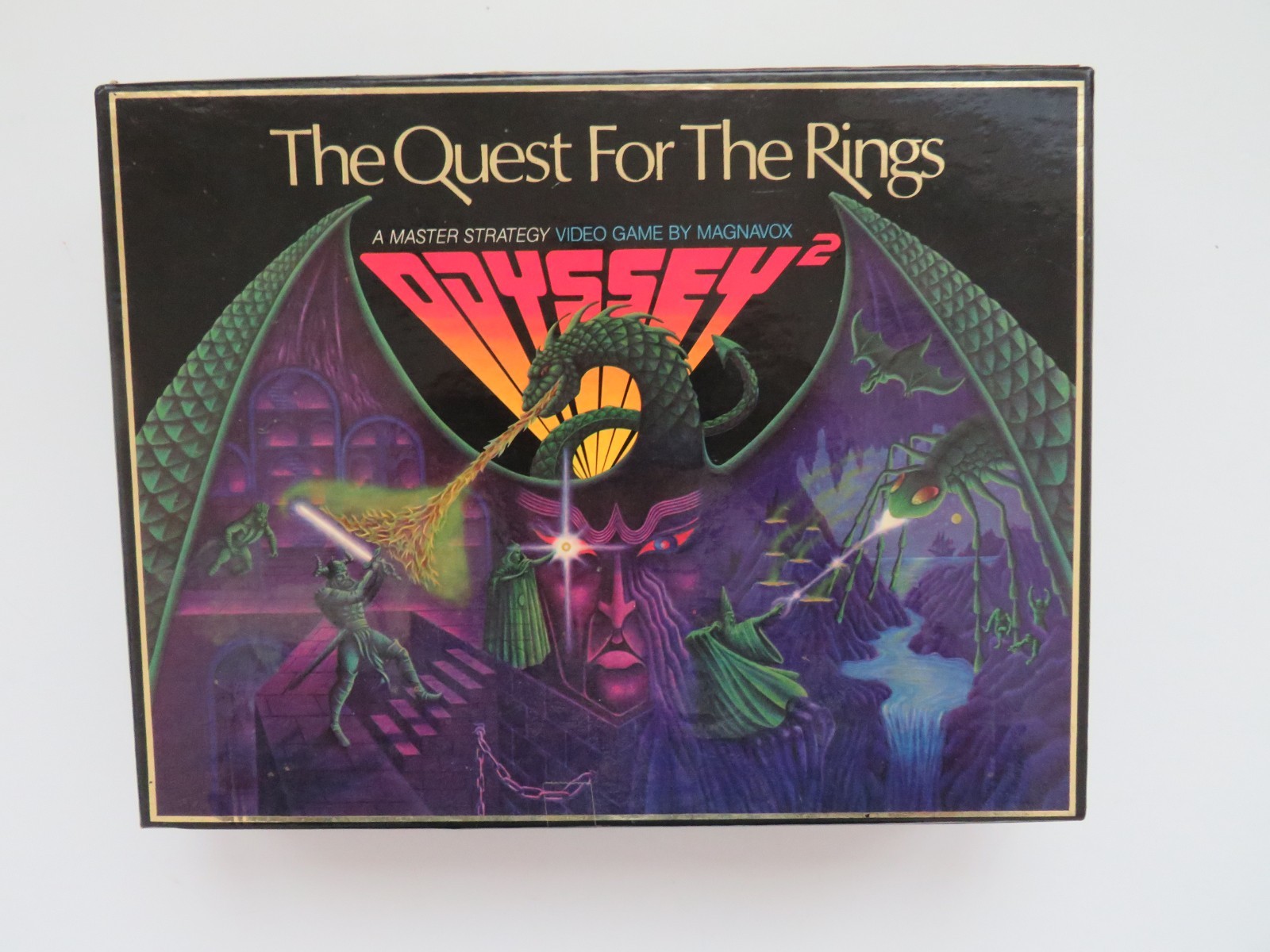 QUEST FOR THE RINGS Video Game (Magnavox Odyssey 2) Complete In Box