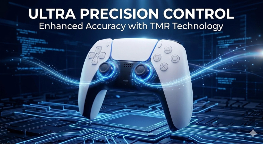 Sony PS5 Controller White Drift Free – TMR JOYSTICKS ++