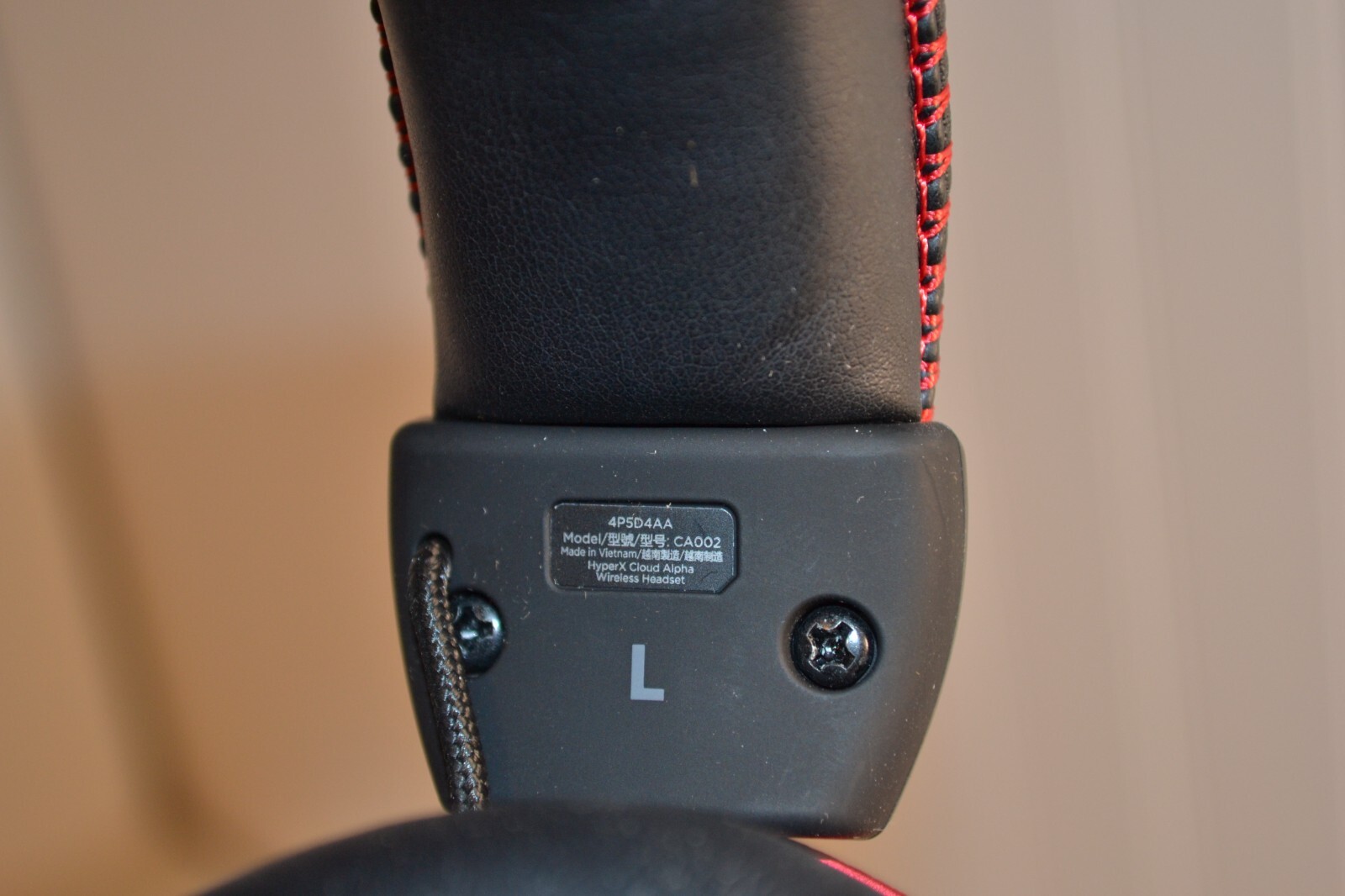 HyperX – Cloud Alpha Wireless Gaming Headset CA002 Black/Red NO MIC HEADSET ONLY