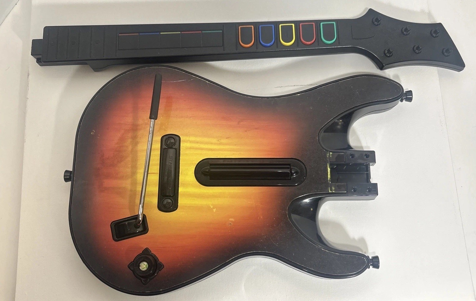 Xbox 360 RedOctane Wireless Guitar Controller + Rock Band 2 Tested Works