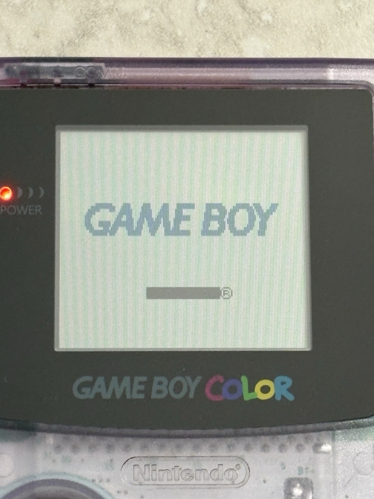 Nintendo Game Boy Color Clear Atomic Purple 👾 CGB-001 GBC Excellent
