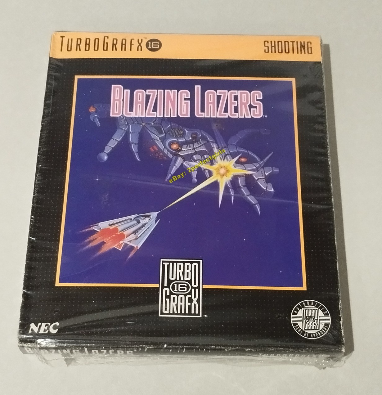 Blazing Lazers (TurboGrafx-16, 89) CIB Complete With Box And Foam VG+