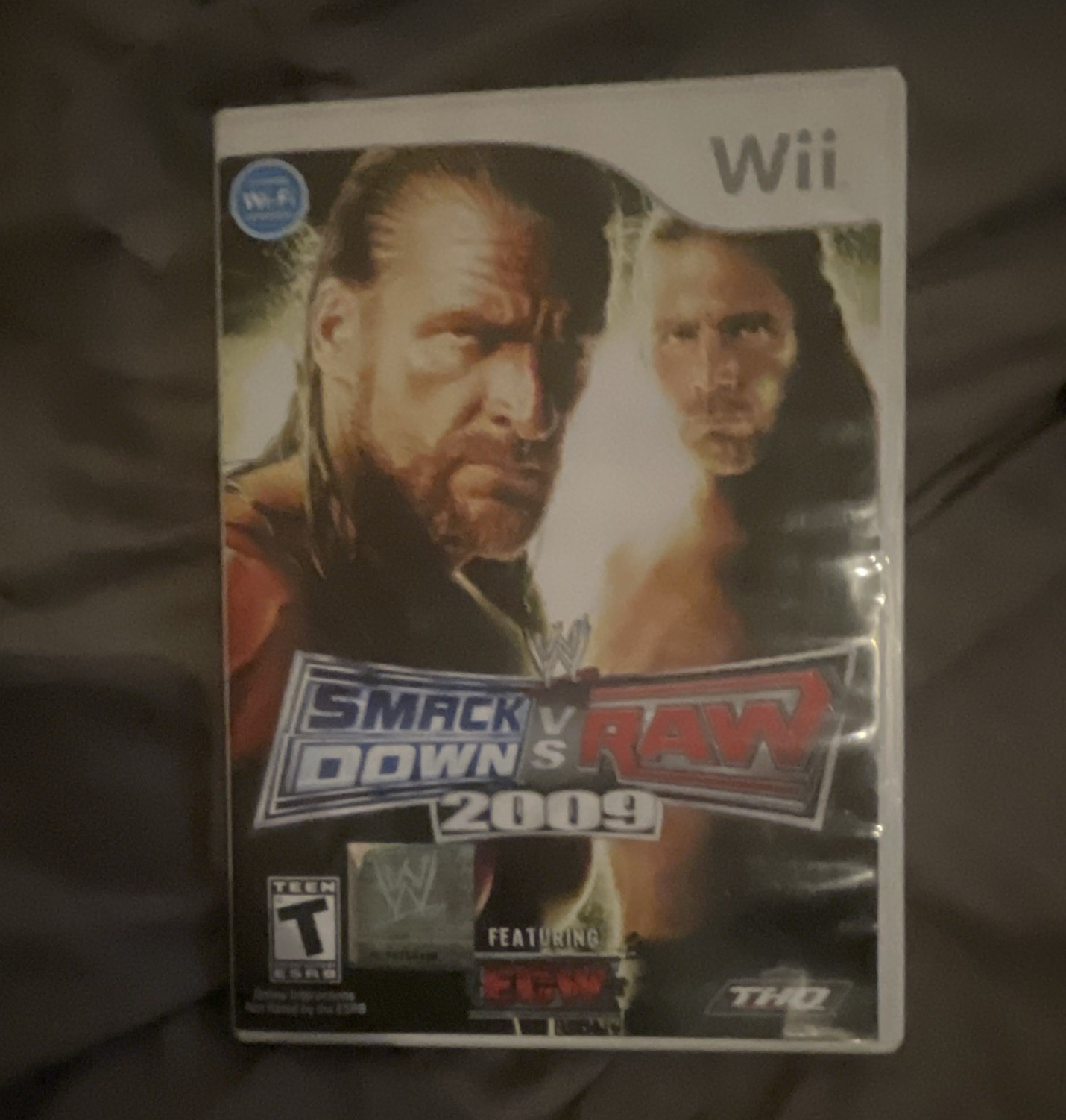 THQ WWE SmackDown vs. Raw 2009 Nintendo Wii Wrestling Game T-Teen w/ Manual