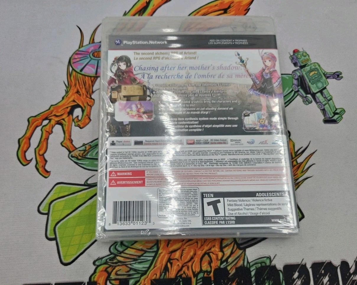 Atelier Totori The Adventurer of Arland PS3 New Sealed