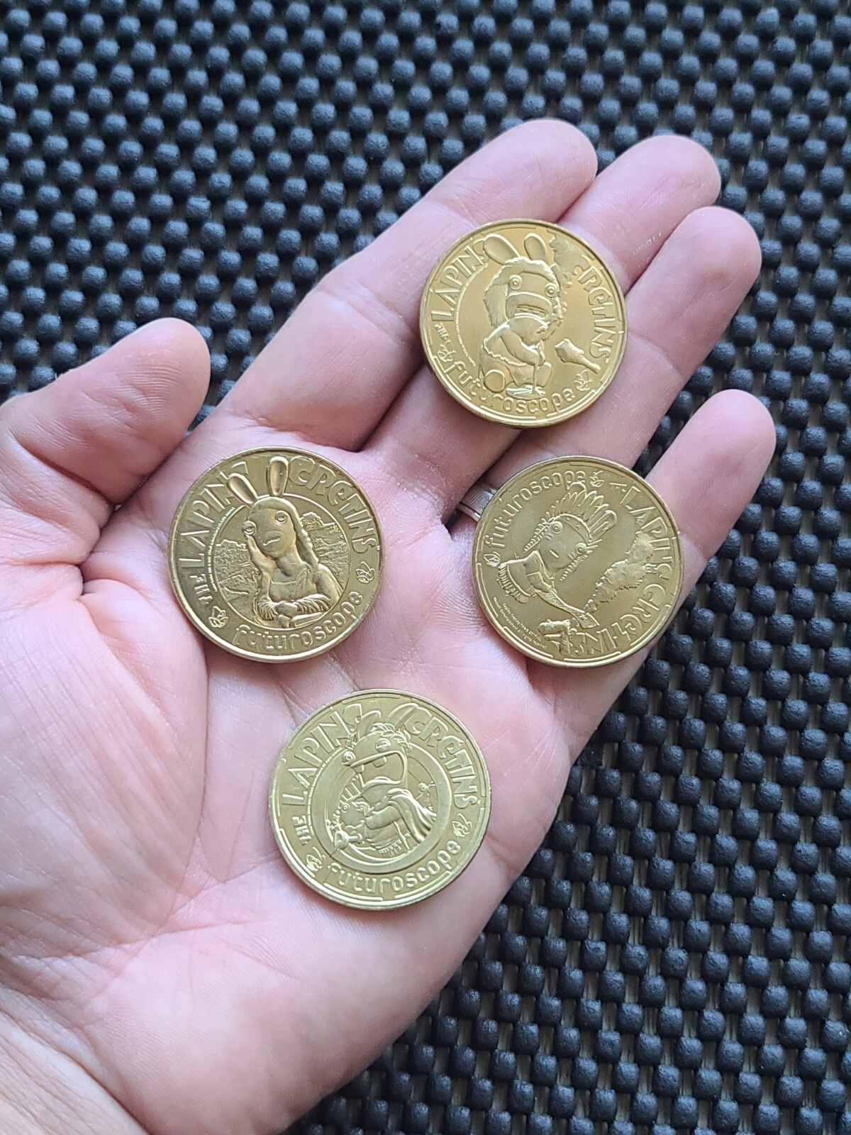 Rabbids FutureScope Coin Medal Souvenir Rare Promo Mario Nintendo Ubisoft France