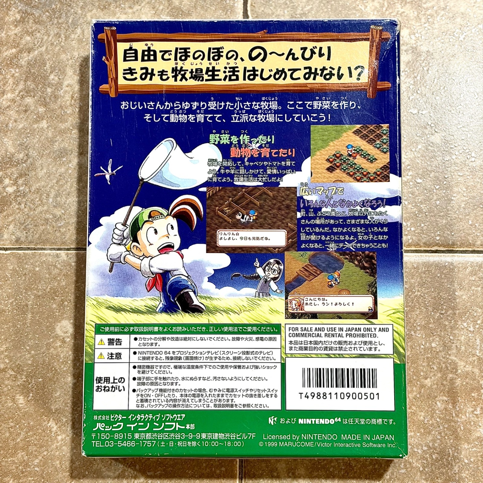 Harvest Moon 64 CIB Play on USA N64 Bokujou Monogatari 2 Nintendo 64 AUTHENTIC