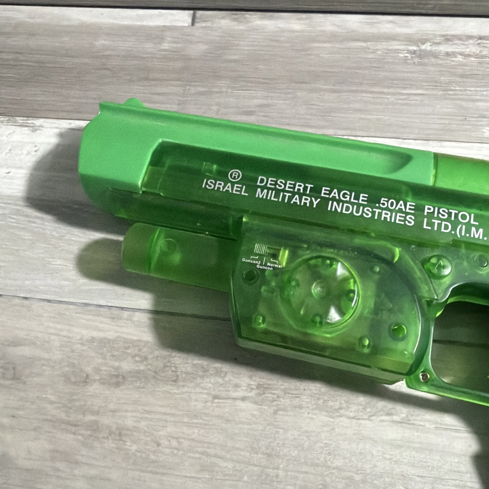 Ps2 Desert Eagle Light Gun .50AE Pistol Clear Green Wired Military Industries