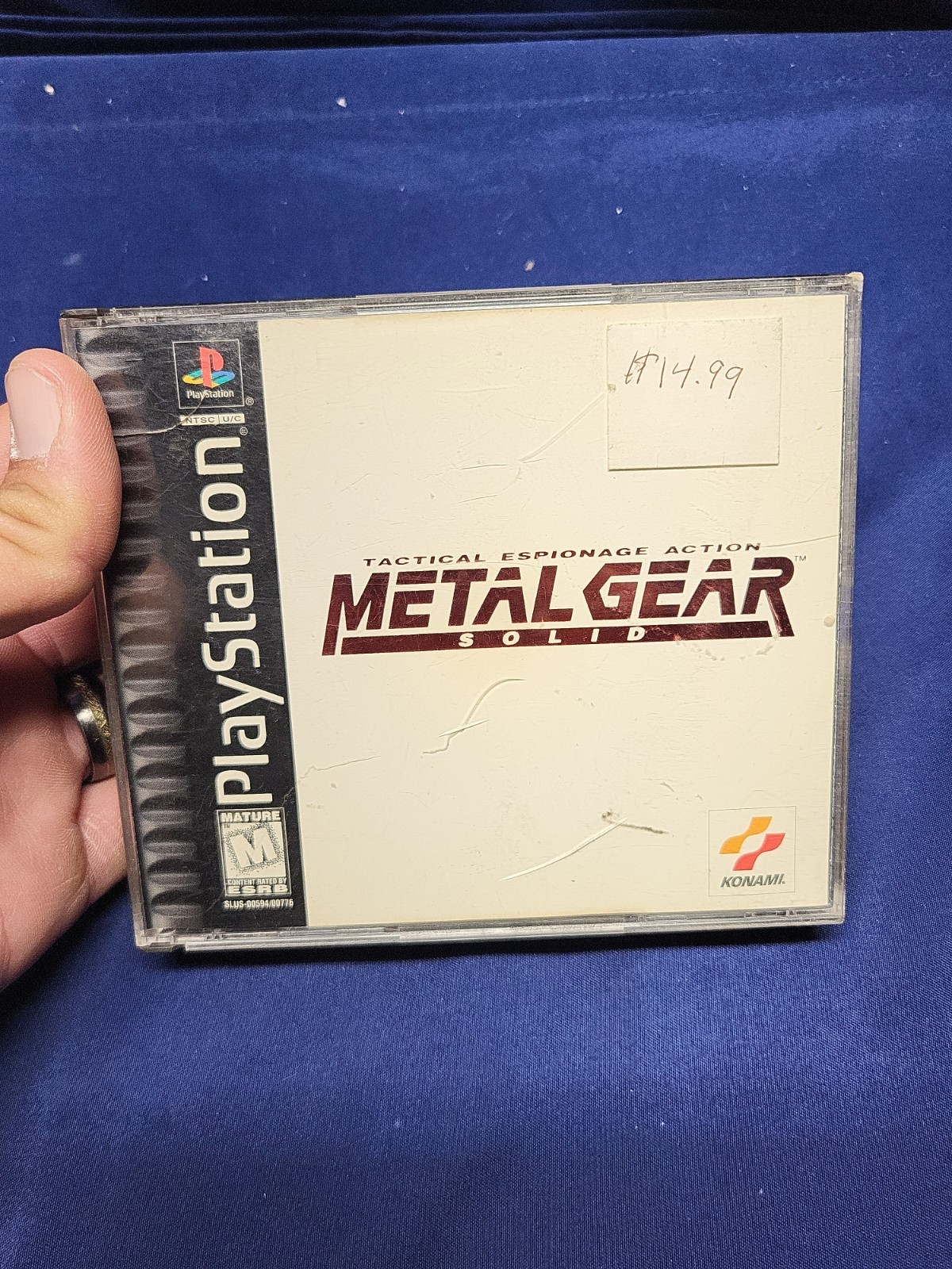 Metal Gear Solid 2-Disc Set Black Label – No Manual Sony PlayStation 1
