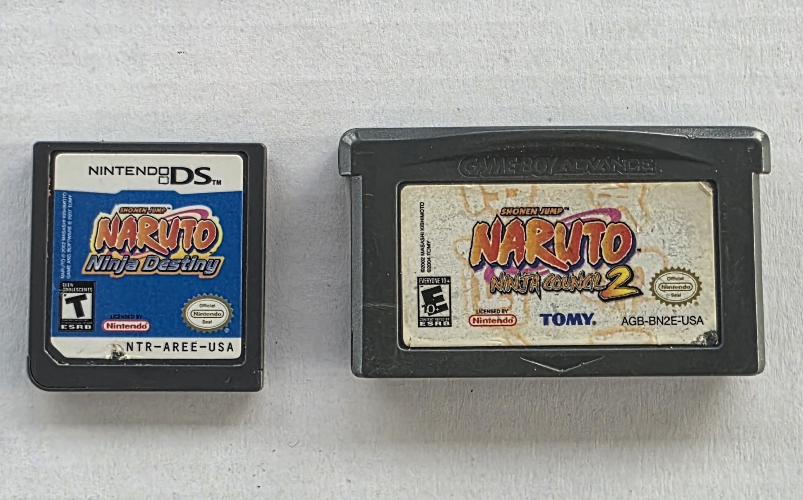 Naruto: Ninja Council 2, 3, & Ninja Destiny (Nintendo DS, GBA) Lot of 3 – Tested